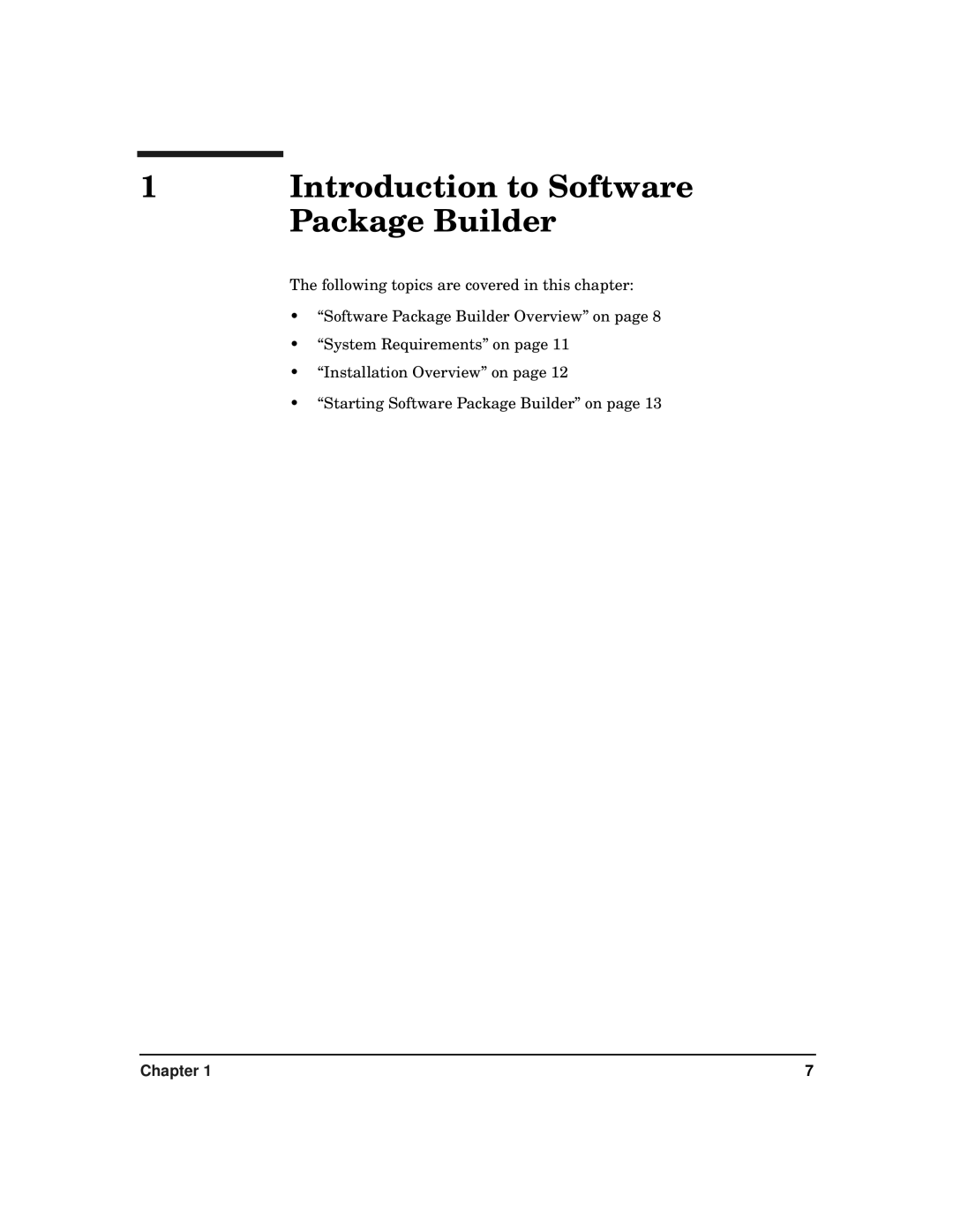 HP Software Package Builder (SPB) manual Introduction to Software 