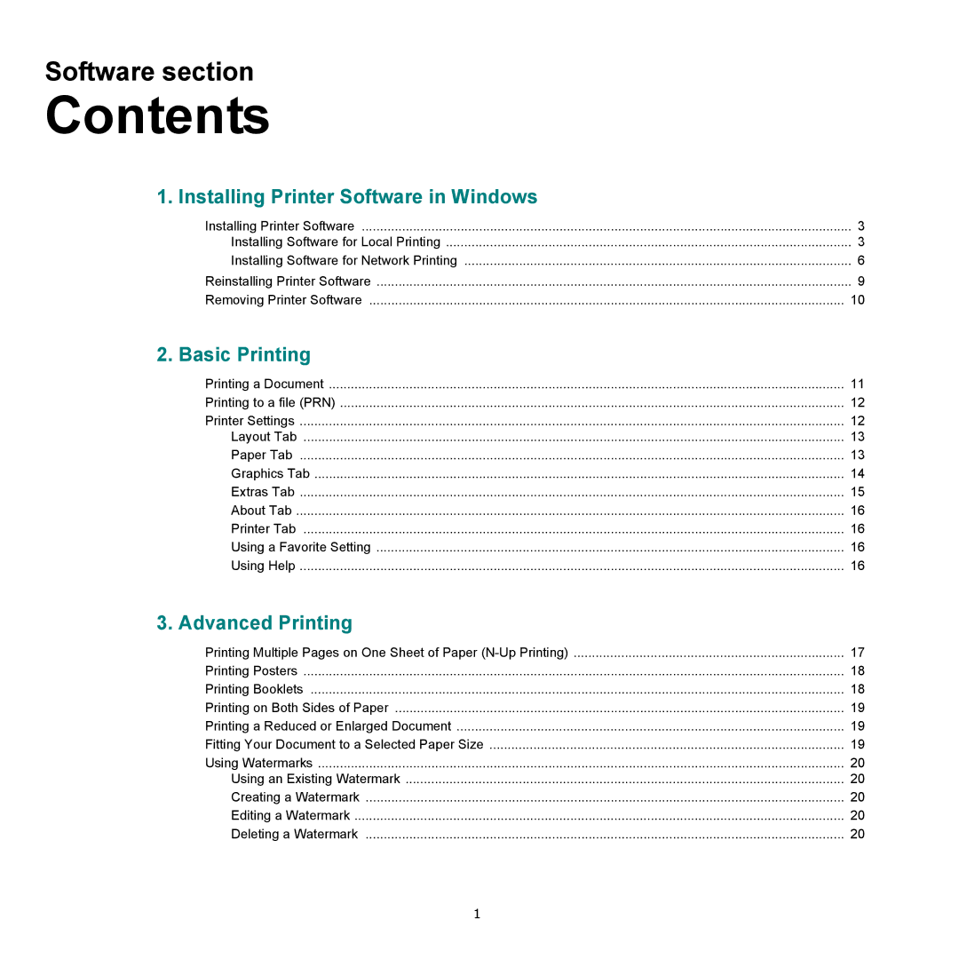 HP SP 3300 manual Contents 