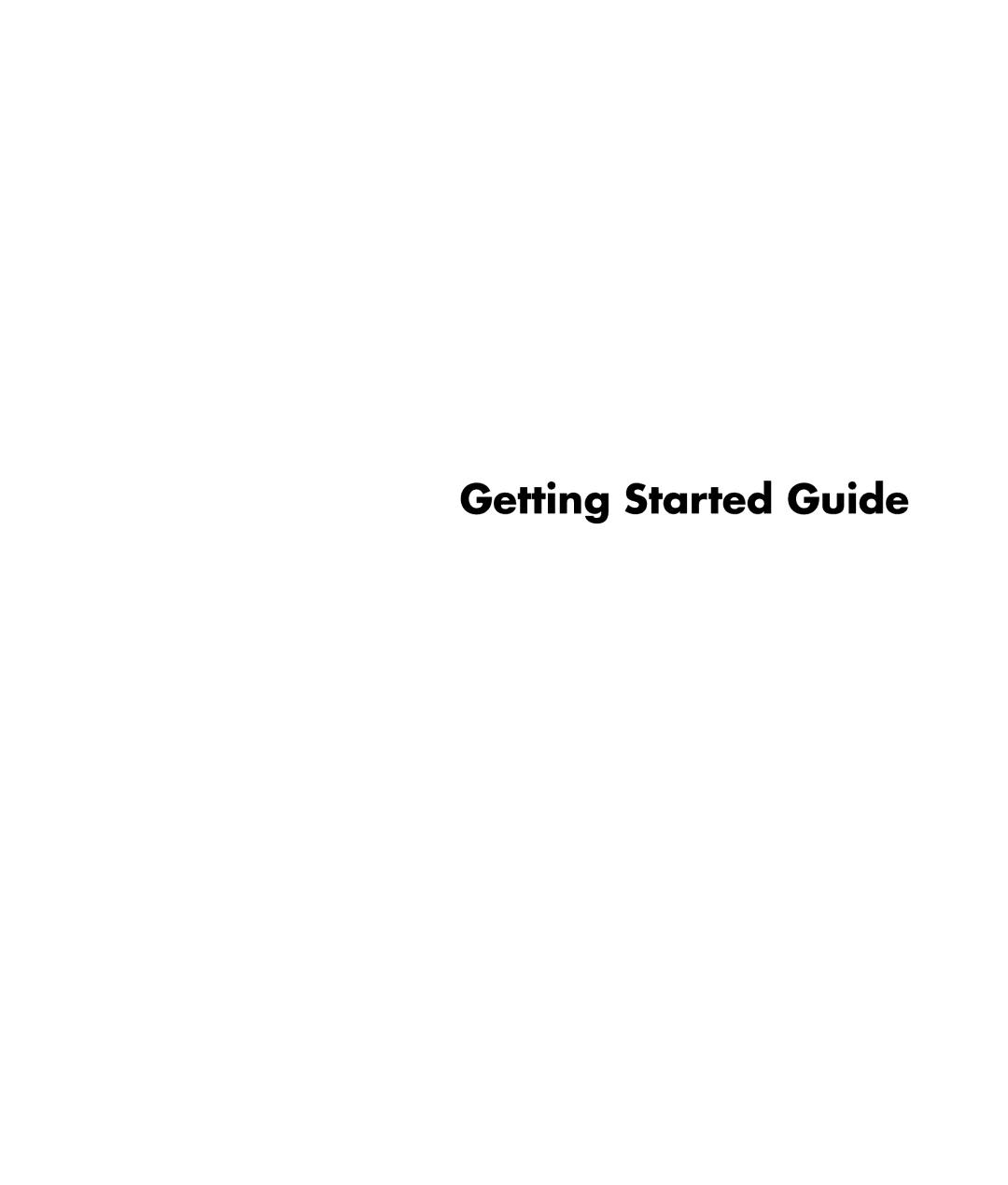 HP SR1403WM, SR1401NX, SR1411NX, SR1400CF (PU194AV), SR1405IN, SR1520AN, SR1515IN, SR1525IN manual Getting Started Guide 