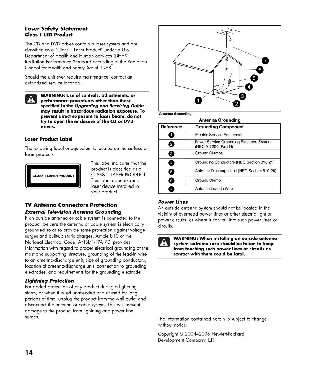 HP SR1791CF, SR1798CF, SR1799CF, SR1797CF, SR1796CF, SR1795CF, SR1794CF, SR1790CF manual Class 1 LED Product, Laser Product Label 