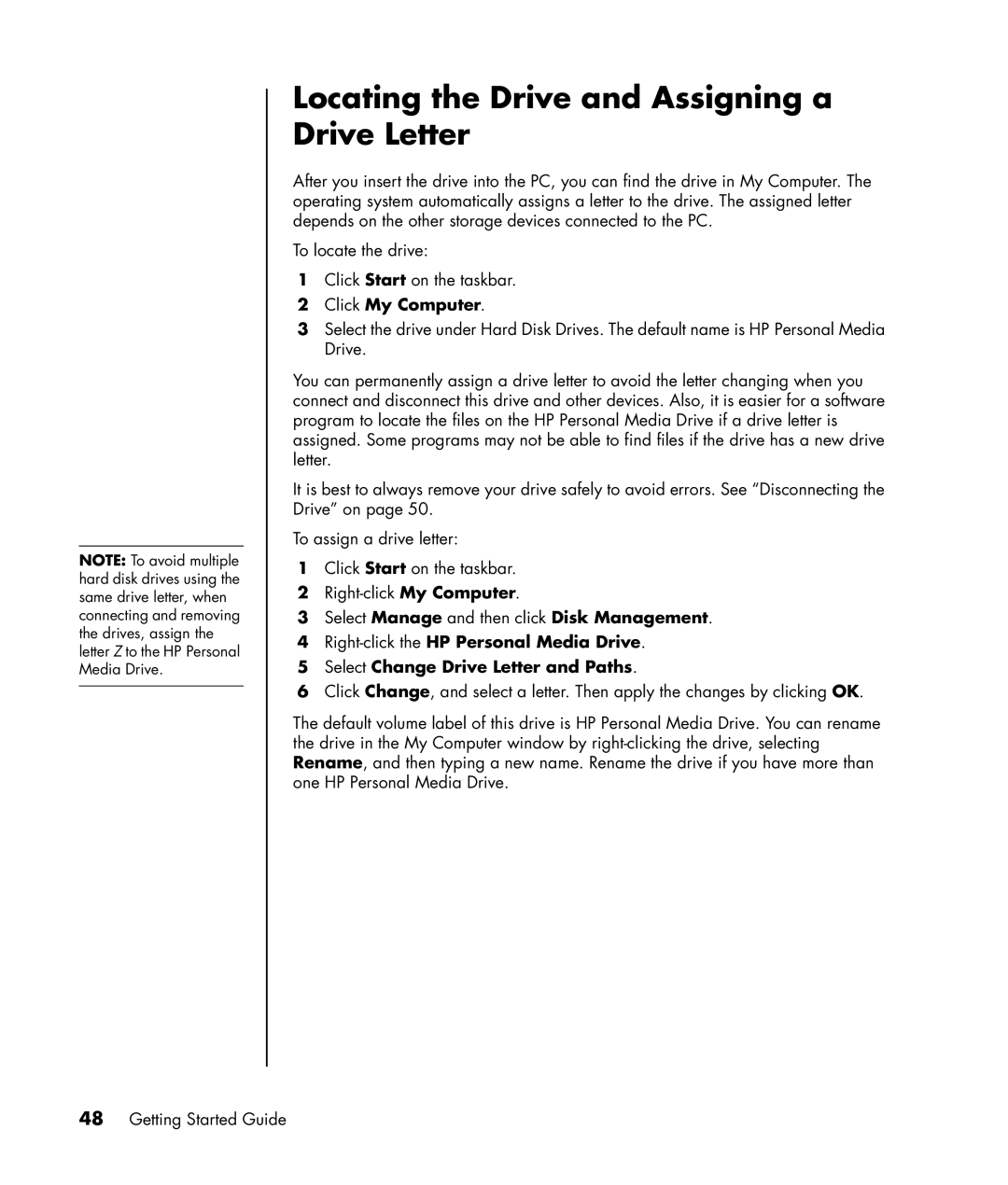 HP SR1820NX, SR1817CL, SR1811NX, SR1810NX, SR1802HM manual Locating the Drive and Assigning a Drive Letter, Click My Computer 