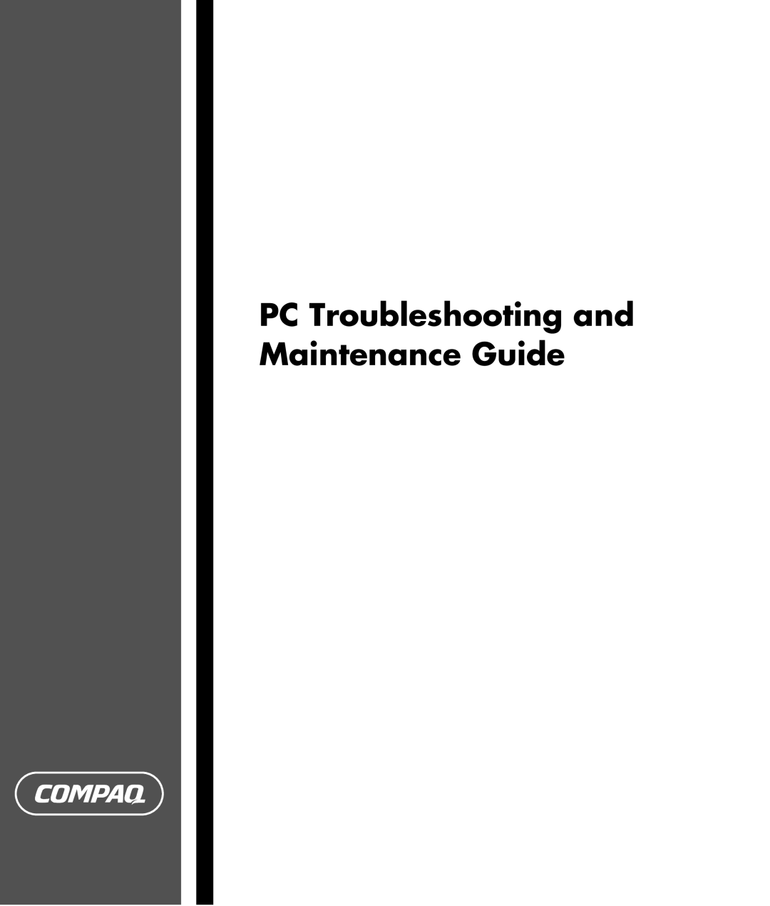 HP SR2010NX manual PC Troubleshooting and Maintenance Guide 