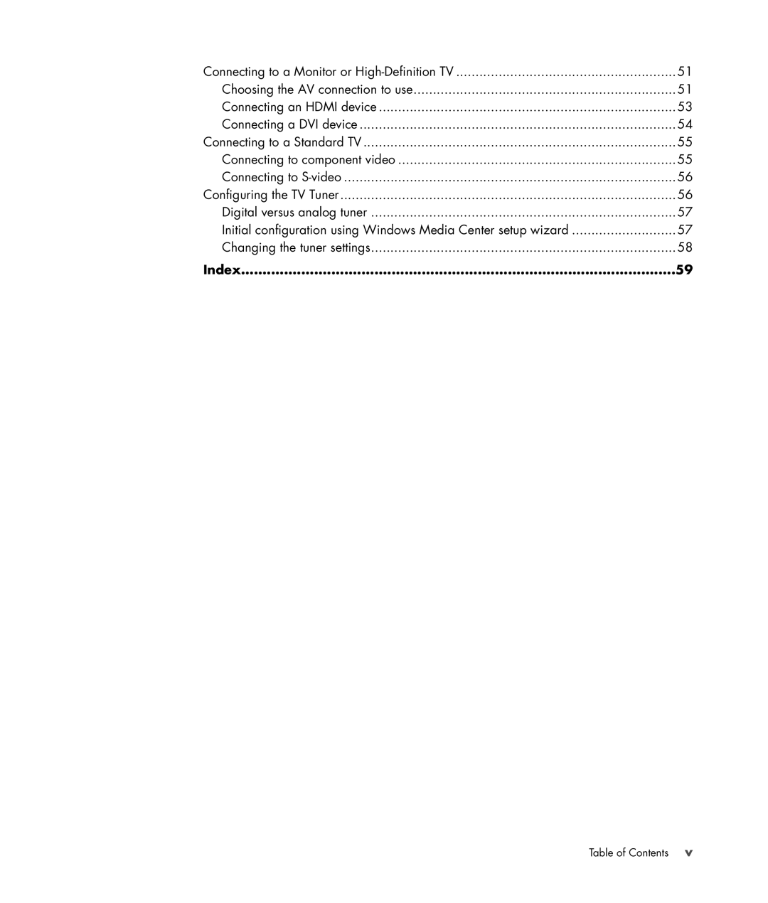 HP SR5550F, SR5548F, SR5507F, SR5505F, SR5508F, SR5552F manual Index 