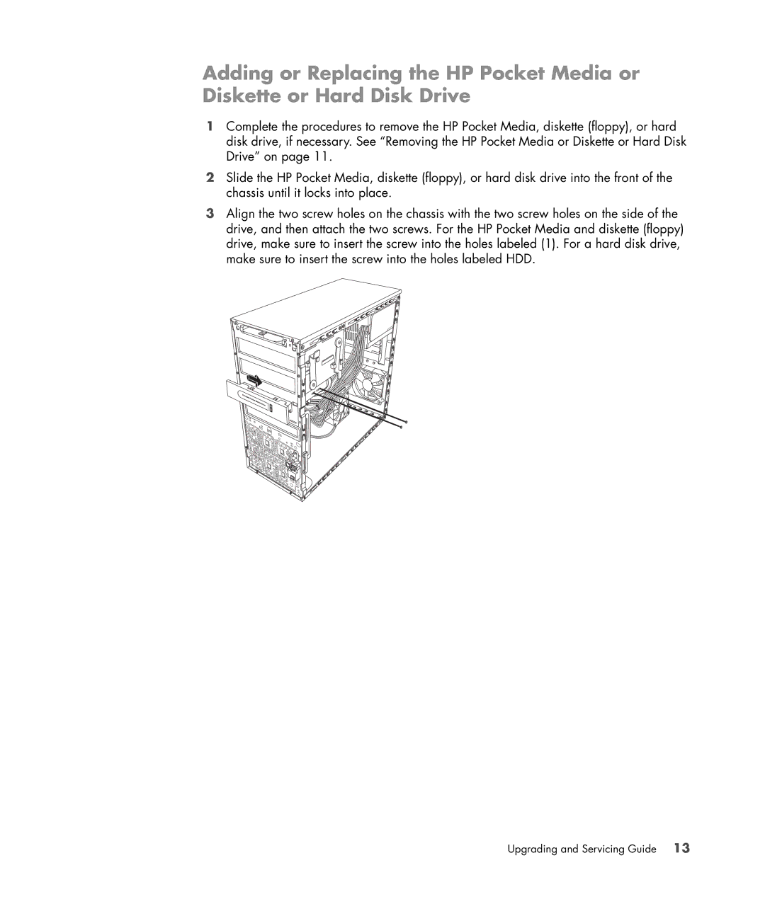 HP SR5421F, SR5558D, SR5548F, SR5518F, SR5518CF, SR5608F, SR5513CF, SR5501P, SR5507F, SR5510CF manual Upgrading and Servicing Guide 