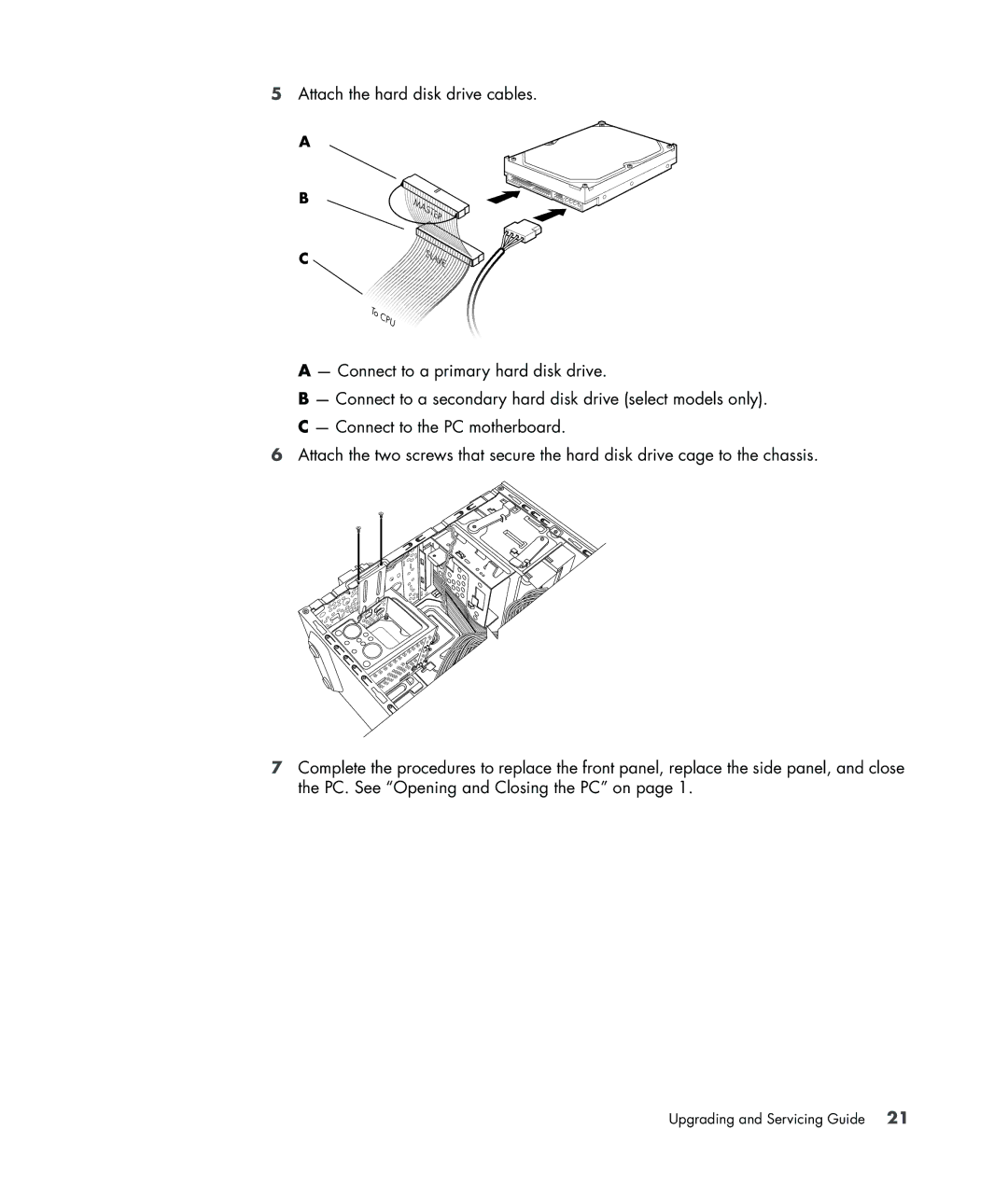 HP SR5614F, SR5558D, SR5548F, SR5518F, SR5518CF, SR5608F, SR5513CF, SR5501P, SR5507F, SR5510CF manual Upgrading and Servicing Guide 