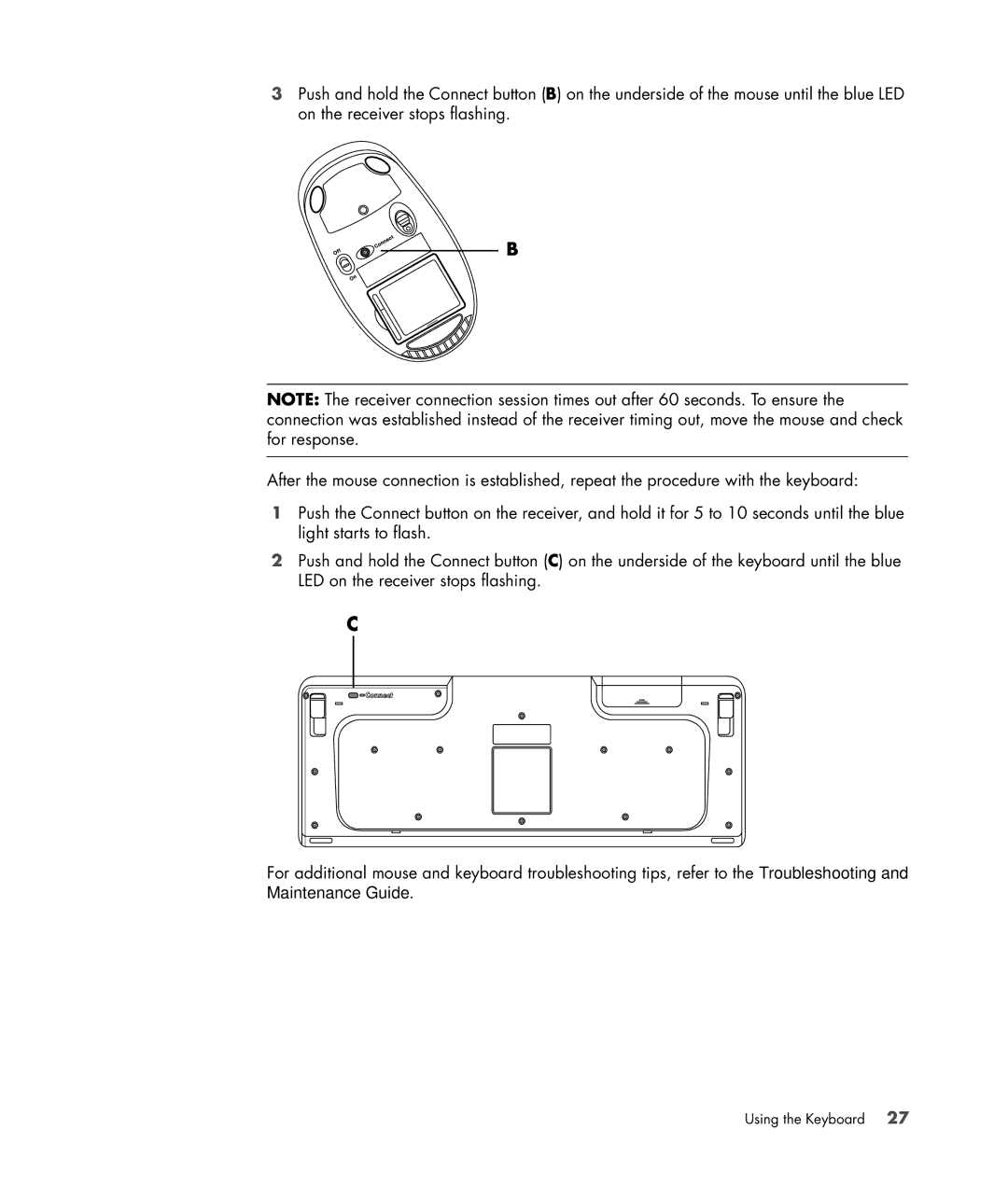 HP SR5615CF, SR5558D, SR5618CF, SR5613CF, SR5559D manual Using the Keyboard 