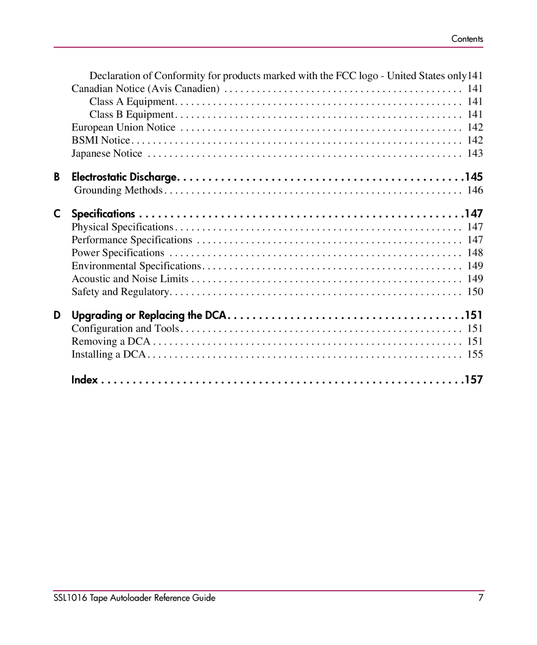 HP SSL1016 manual Electrostatic Discharge 