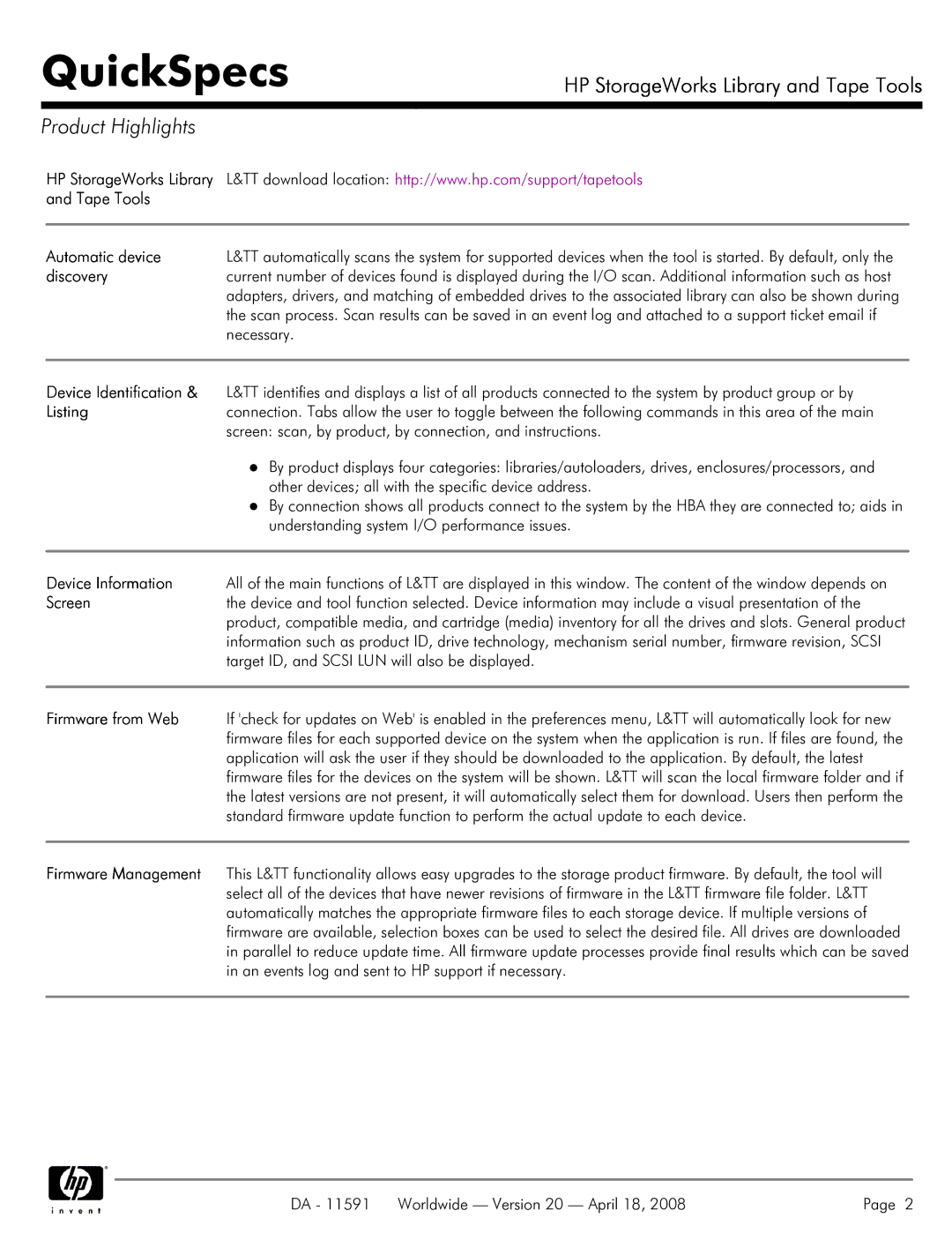 HP SSL1016 manual Product Highlights 