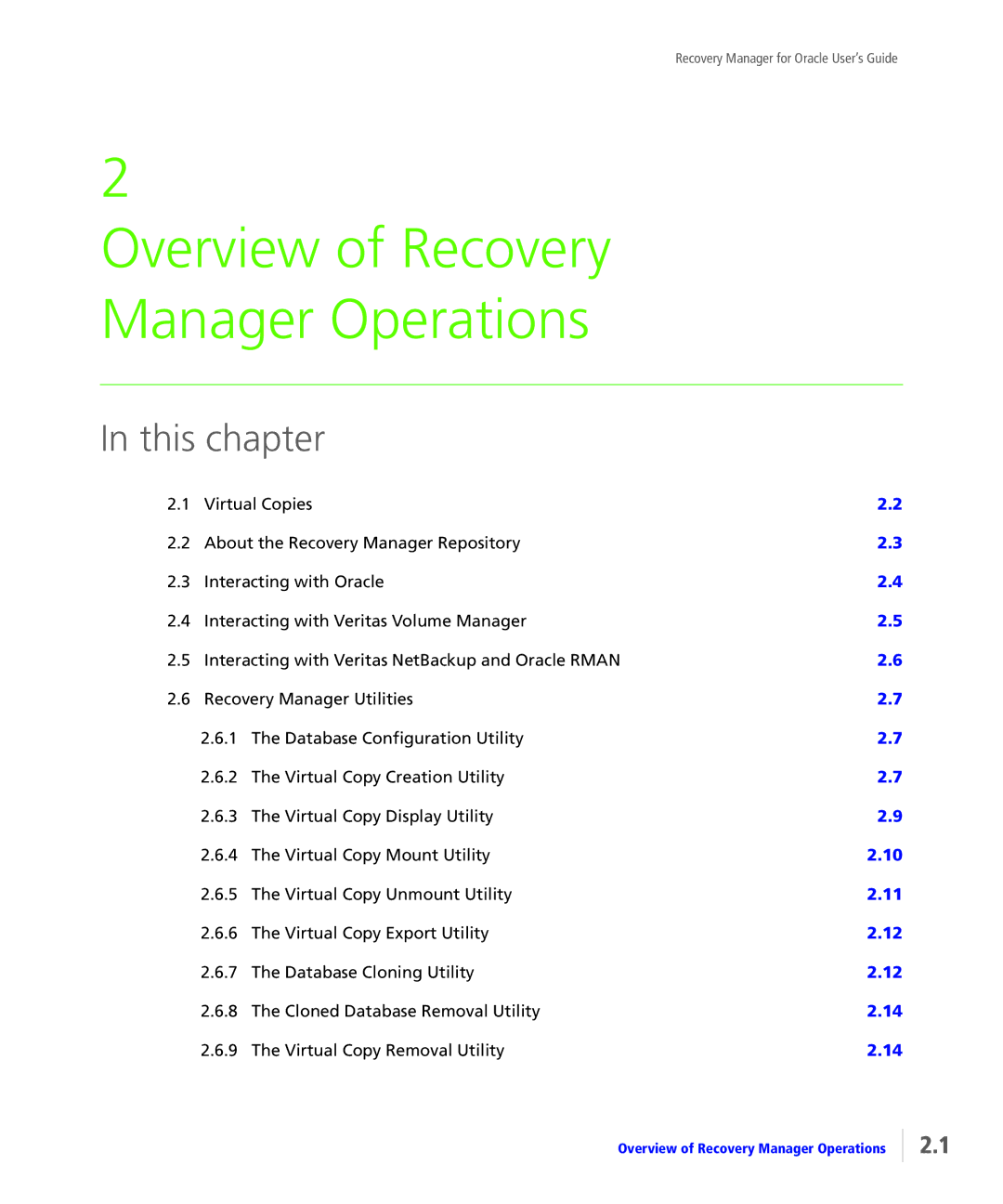 HP StoreServ Application Suite for Oracle Media manual Overview of Recovery Manager Operations 