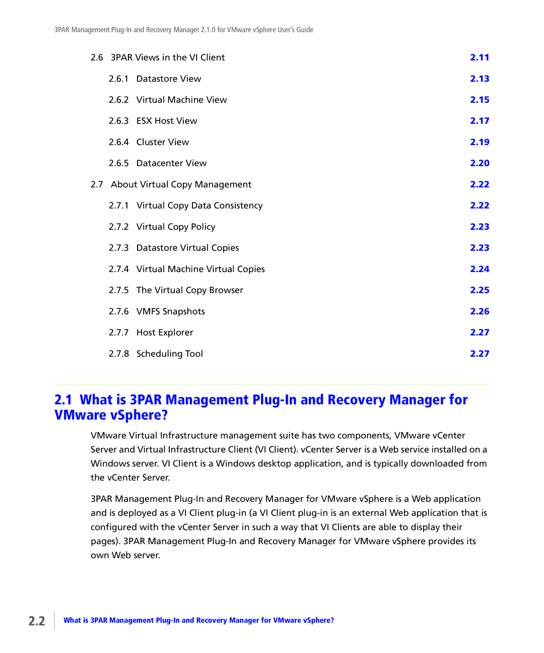 HP StoreServ Application Suite for VMware Media manual 