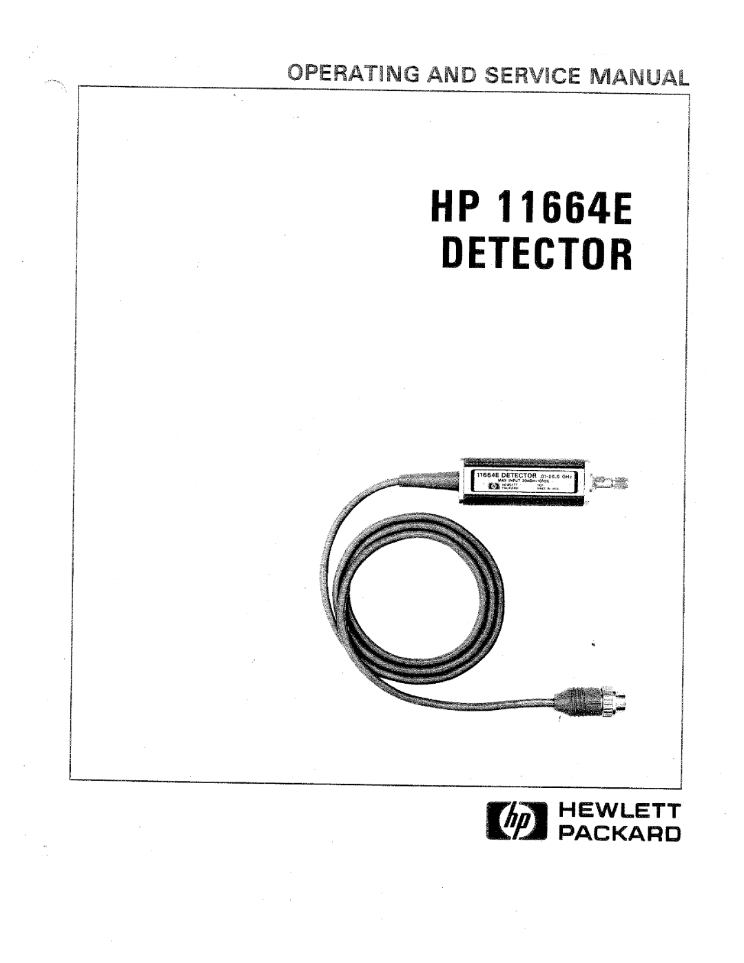 HP Stud Sensor 11664E manual 