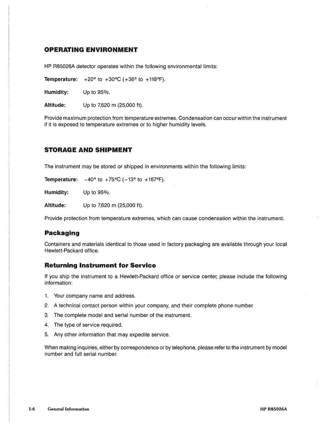 HP Stud Sensor R85026A manual 