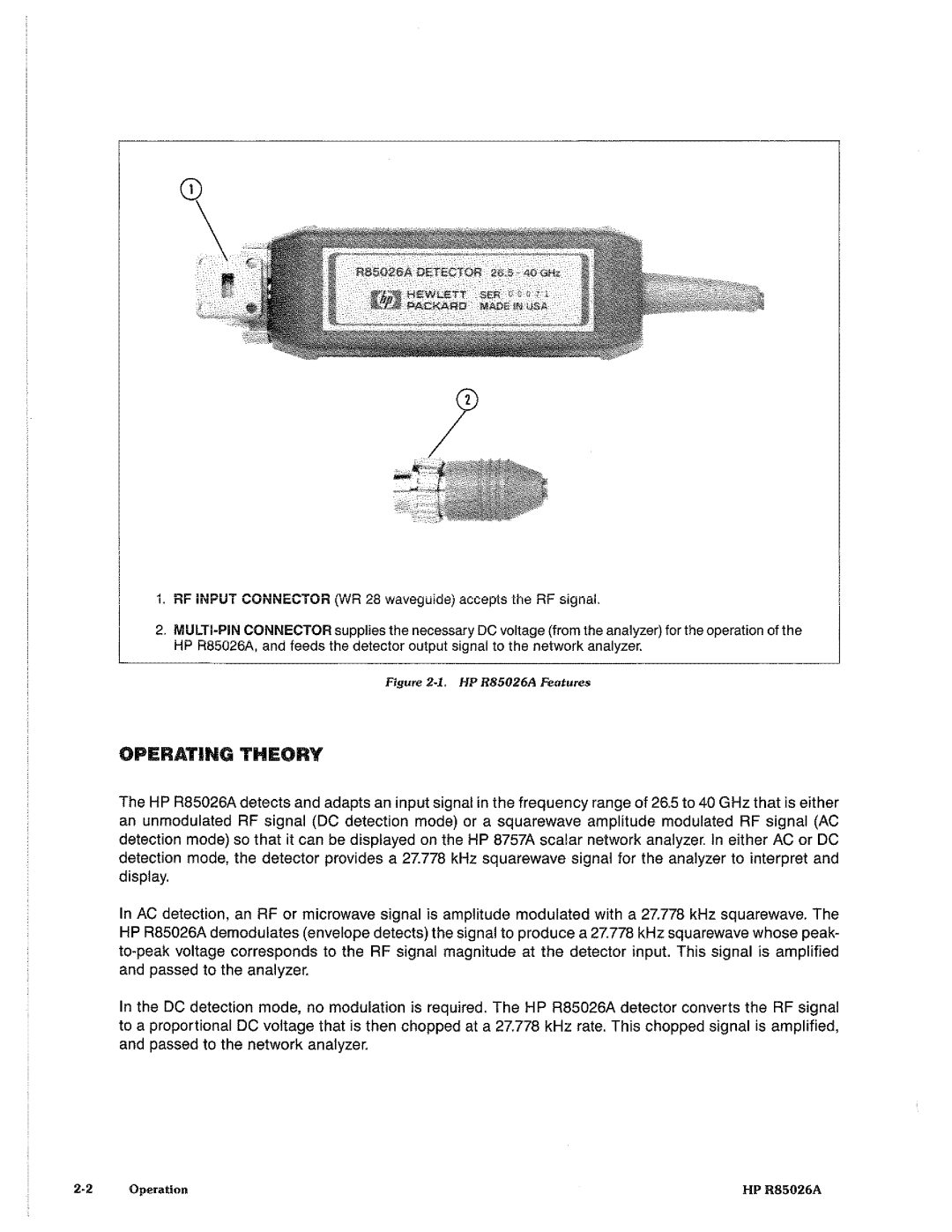 HP Stud Sensor R85026A manual 