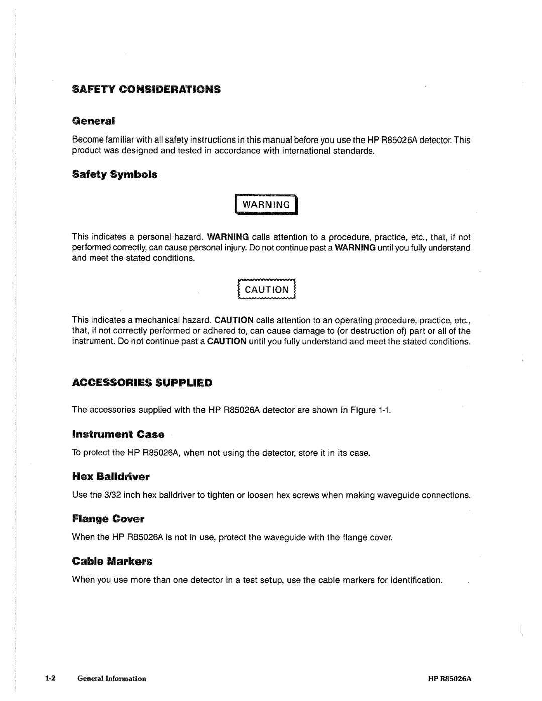 HP Stud Sensor R85026A manual 