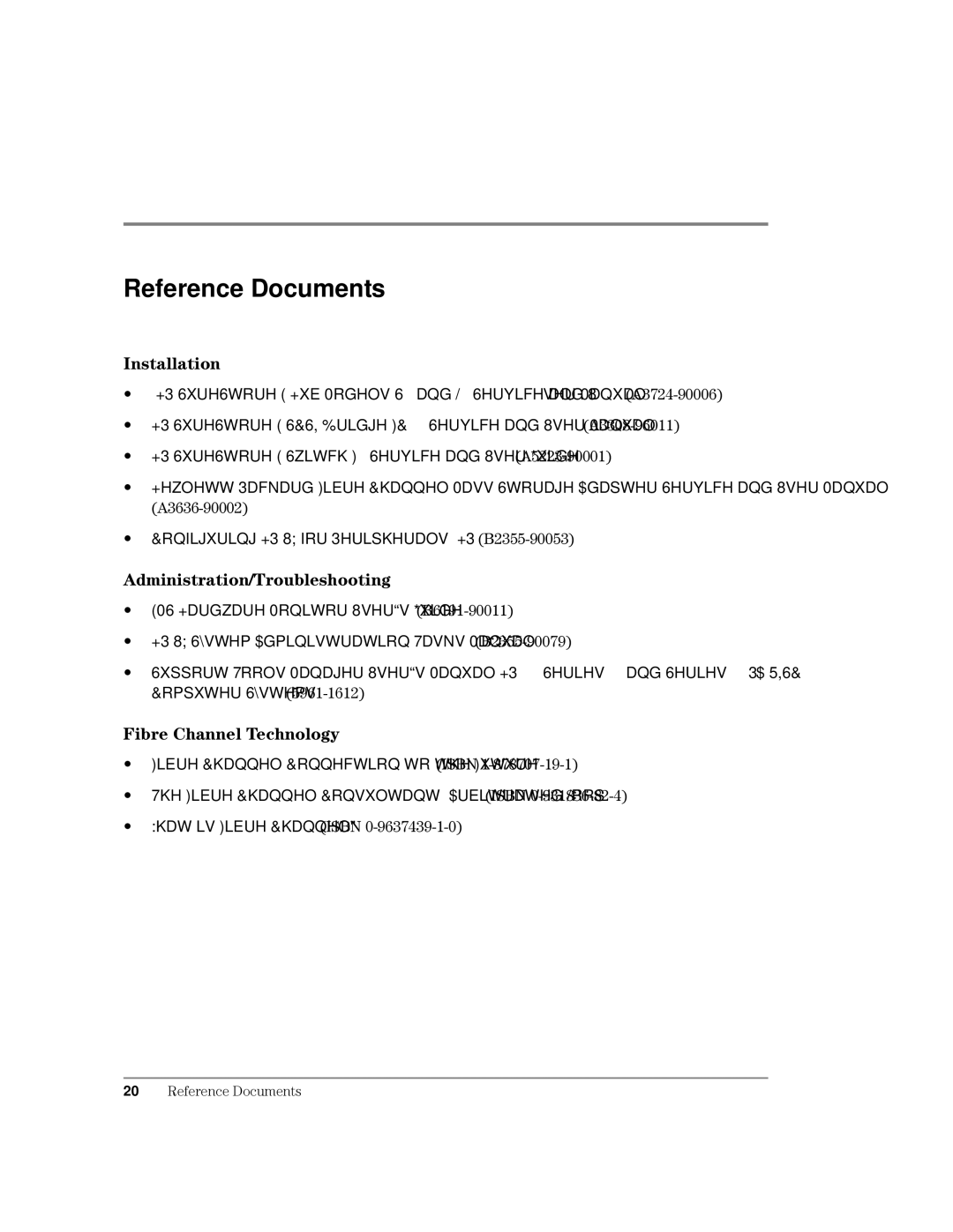 HP Surestore Device Management Software manual Reference Documents, Qvwdoodwlrq, $GPLQLVWUDWLRQ7URXEOHVKRRWLQJ 