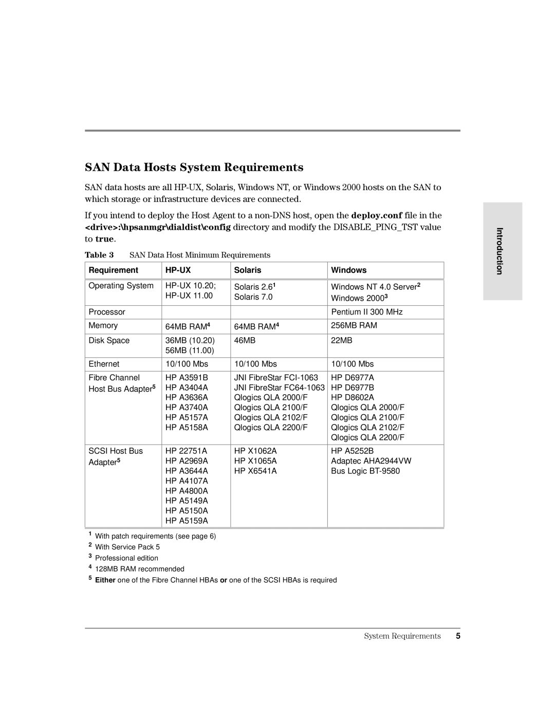 HP Surestore SAN Manager DM Software manual $1DWD+RVWV6\VWHP5HTXLUHPHQWV, Zklfkvwrudjhrulqiudvwuxfwxuhghylfhvduhfrqqhfwhg 