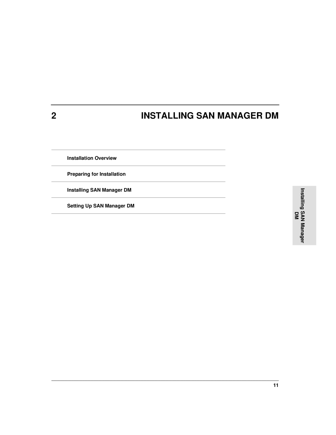 HP Surestore SAN Manager DM Software, Surestore SAN Manager LM Software manual Installing SAN Manager DM 