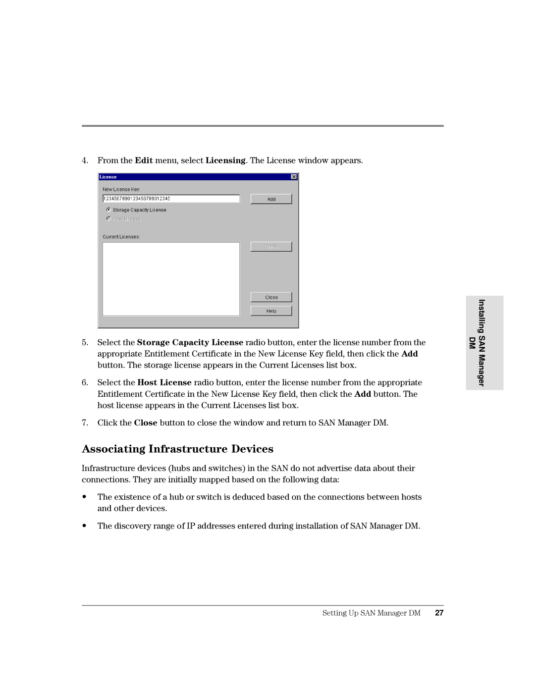 HP Surestore SAN Manager DM Software, Surestore SAN Manager LM Software $Vvrfldwlqj,Qiudvwuxfwxuhhylfhv, Dqgrwkhughylfhv 