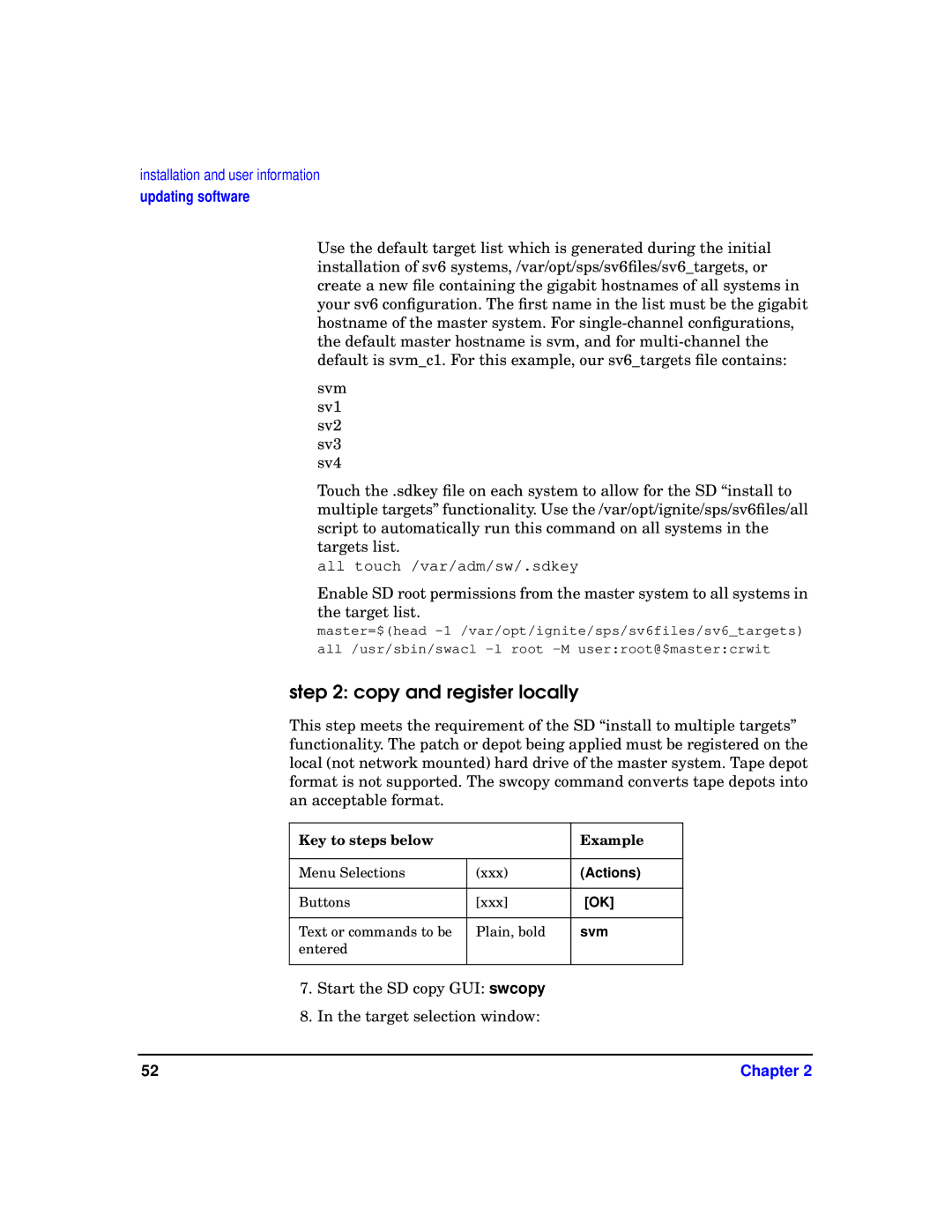 HP sv6 manual Copy and register locally 