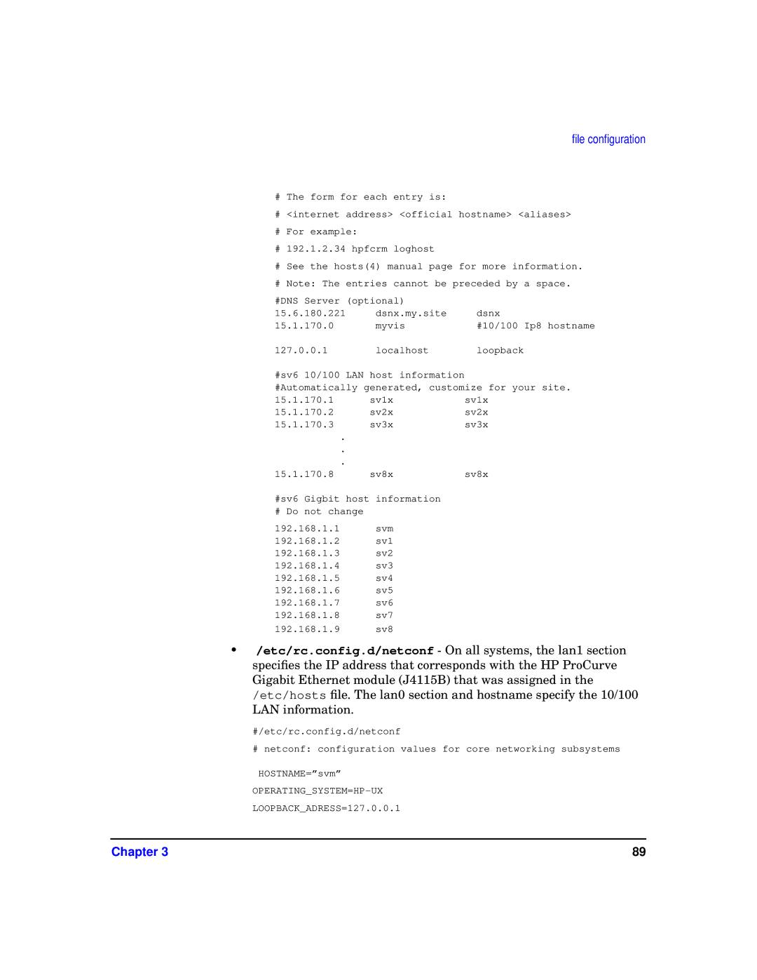 HP sv6 manual OPERATINGSYSTEM=HP-UX LOOPBACKADRESS=127.0.0.1 