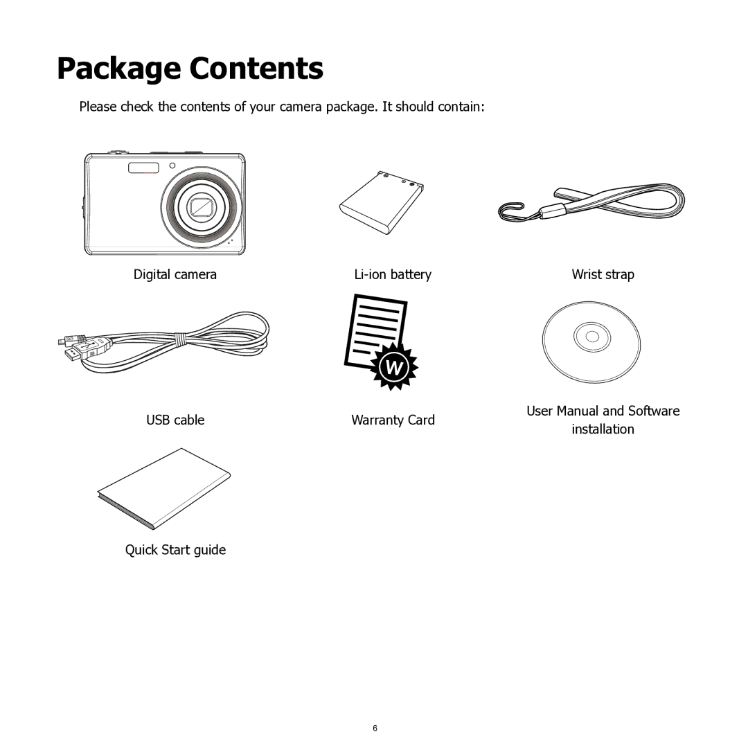 HP SW350 manual Package Contents 