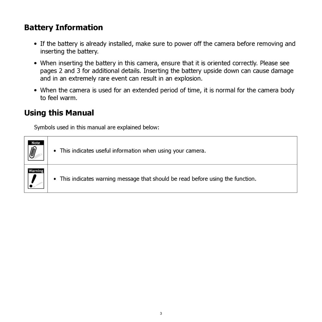 HP SW350 manual Battery Information, Using this Manual 