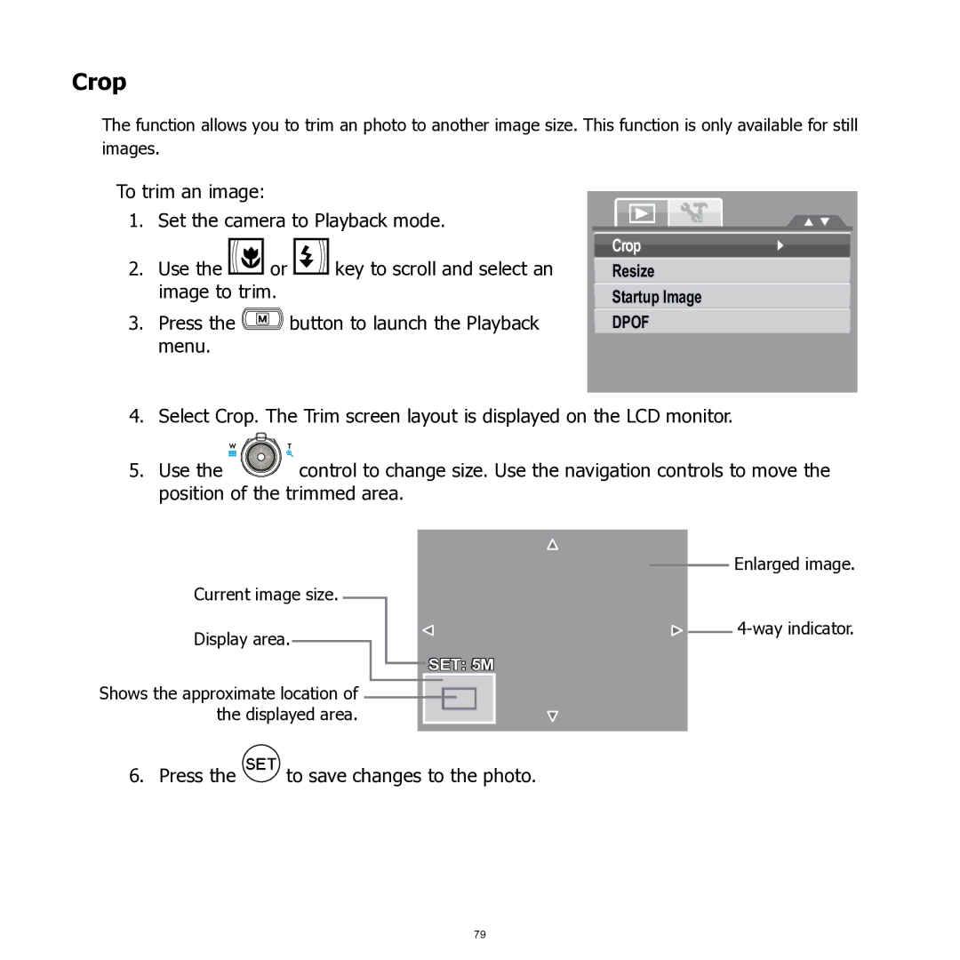 HP SW350 manual Crop 