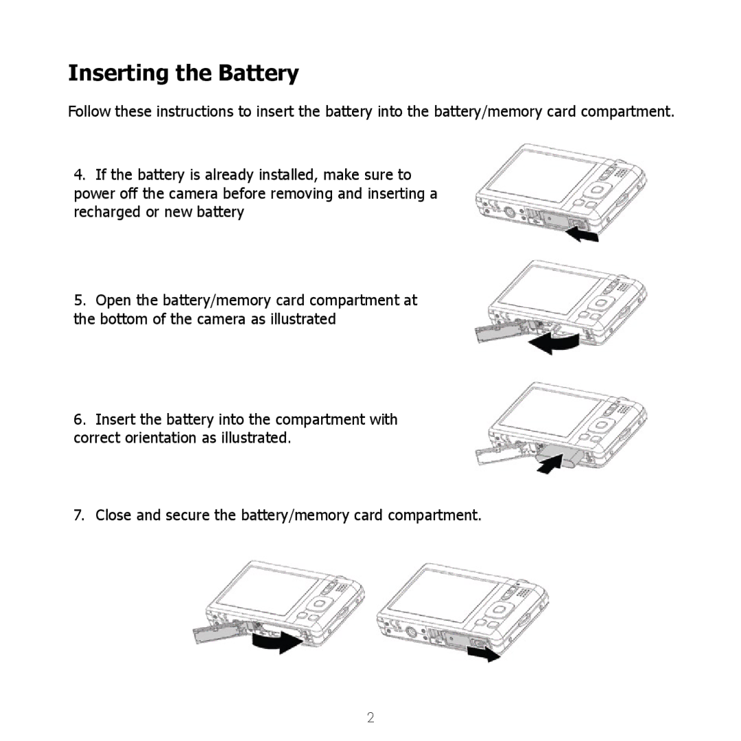 HP SW450 manual Inserting the Battery 