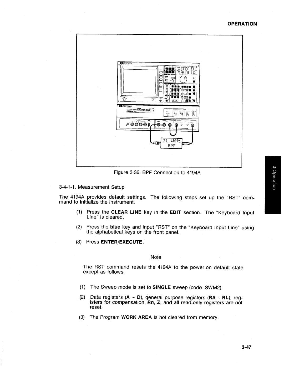 HP Swimming Pool Gate Alarm Agilent 4194A manual 