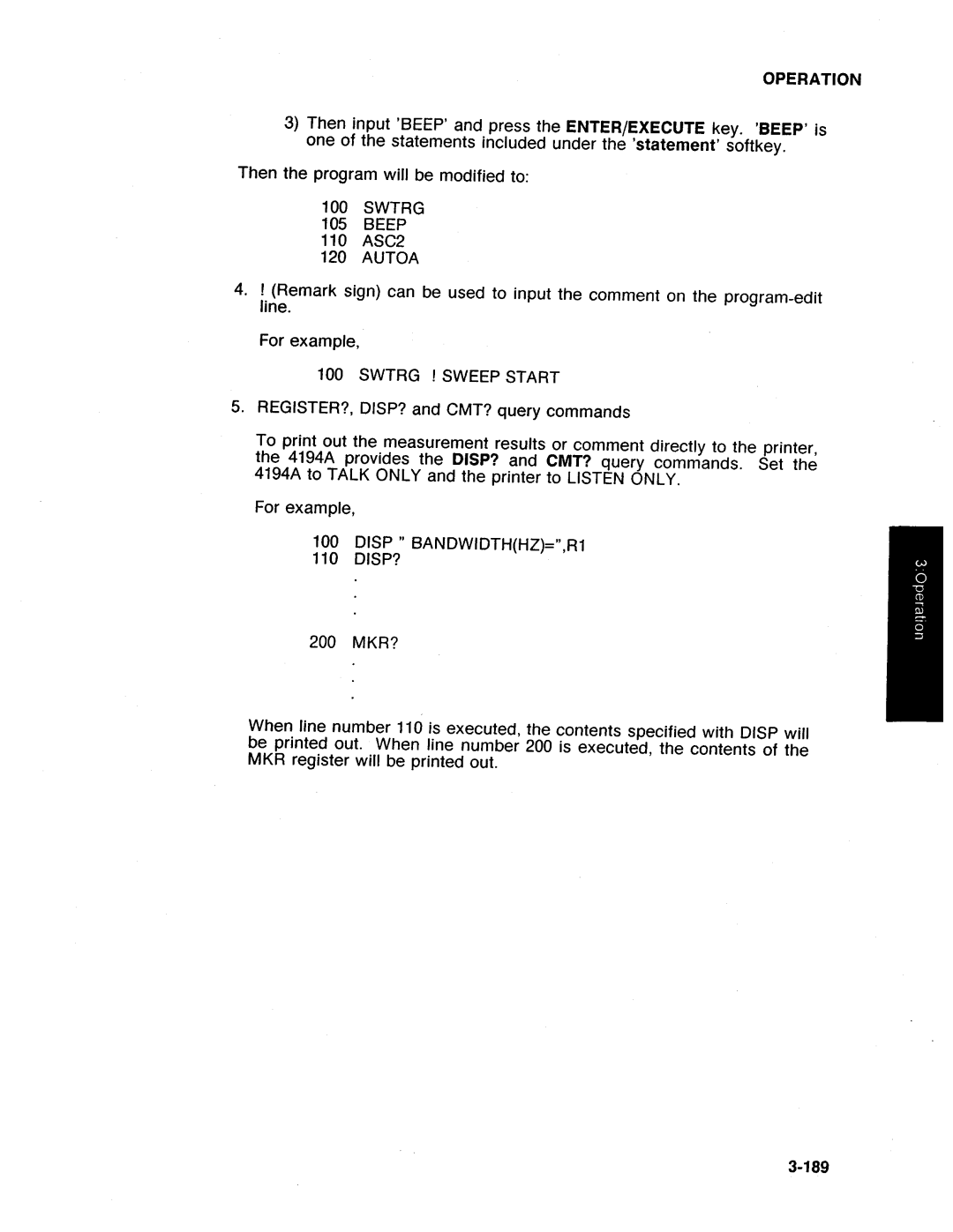 HP Swimming Pool Gate Alarm Agilent 4194A manual 