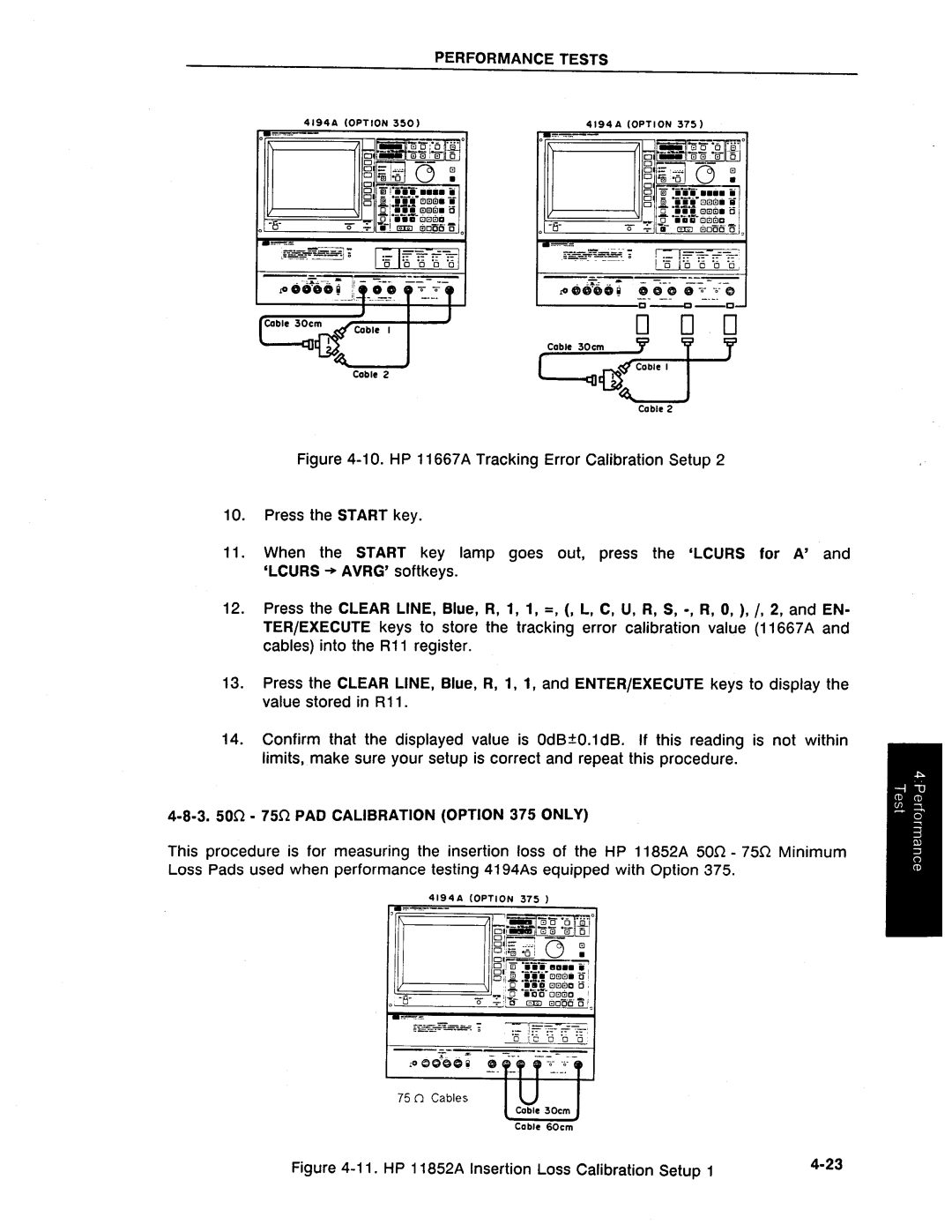 HP Swimming Pool Gate Alarm Agilent 4194A manual 