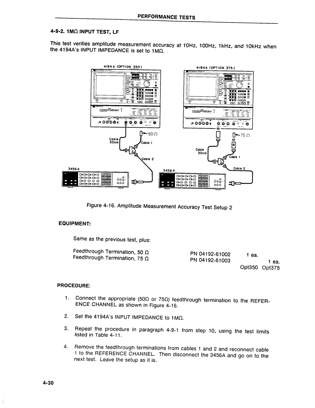 HP Swimming Pool Gate Alarm Agilent 4194A manual 