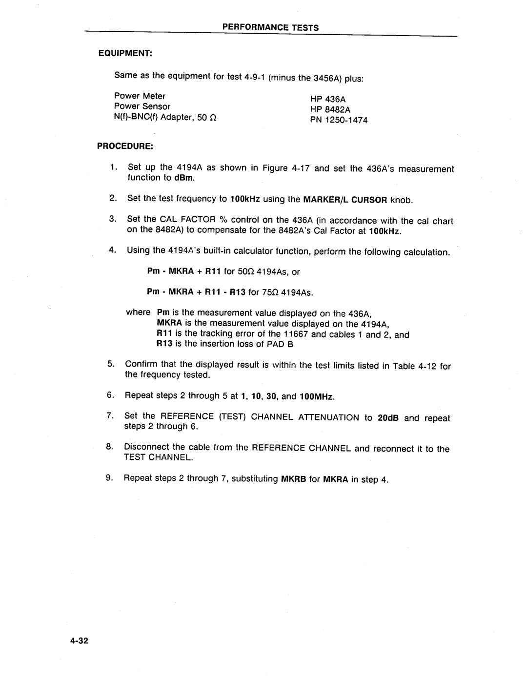 HP Swimming Pool Gate Alarm Agilent 4194A manual 