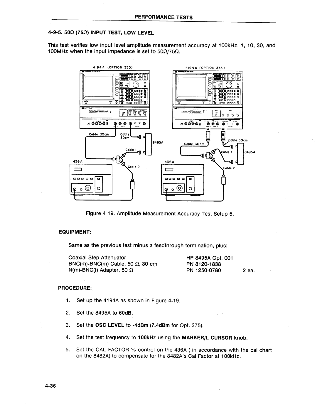 HP Swimming Pool Gate Alarm Agilent 4194A manual 