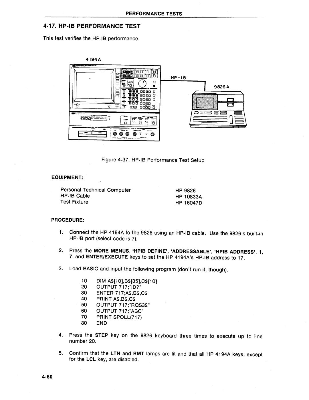 HP Swimming Pool Gate Alarm Agilent 4194A manual 