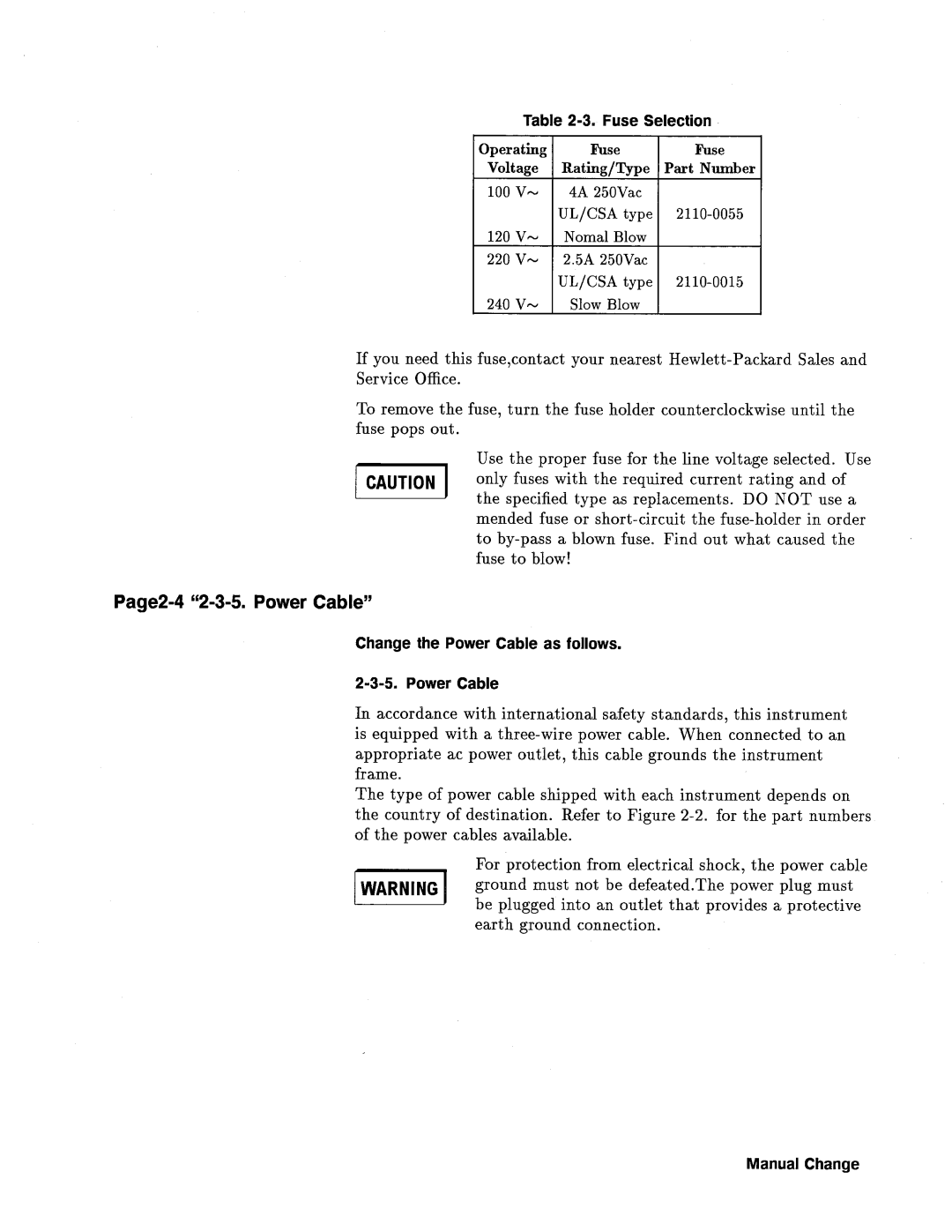 HP Swimming Pool Gate Alarm Agilent 4194A manual 