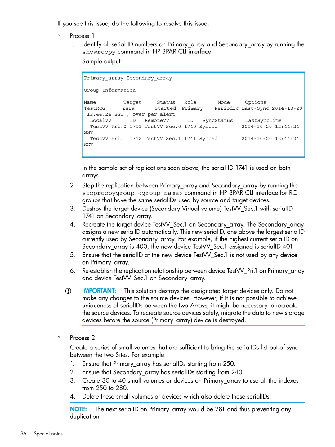 HP System Replication Adapter Software QL227 for VMware manual Sgt 