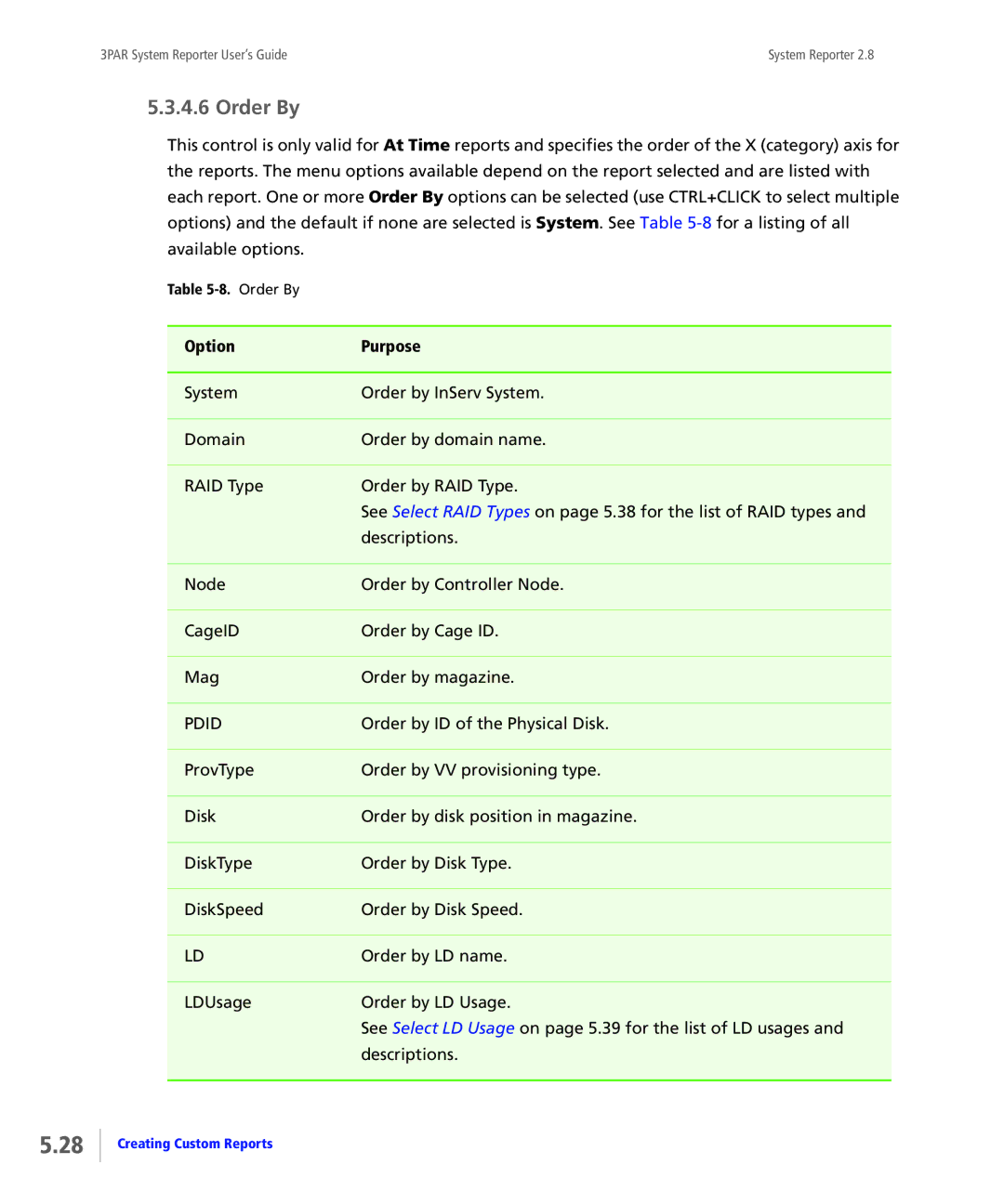 HP System Reporter E-Media Kit, System Reporter Media Kit manual Order By 