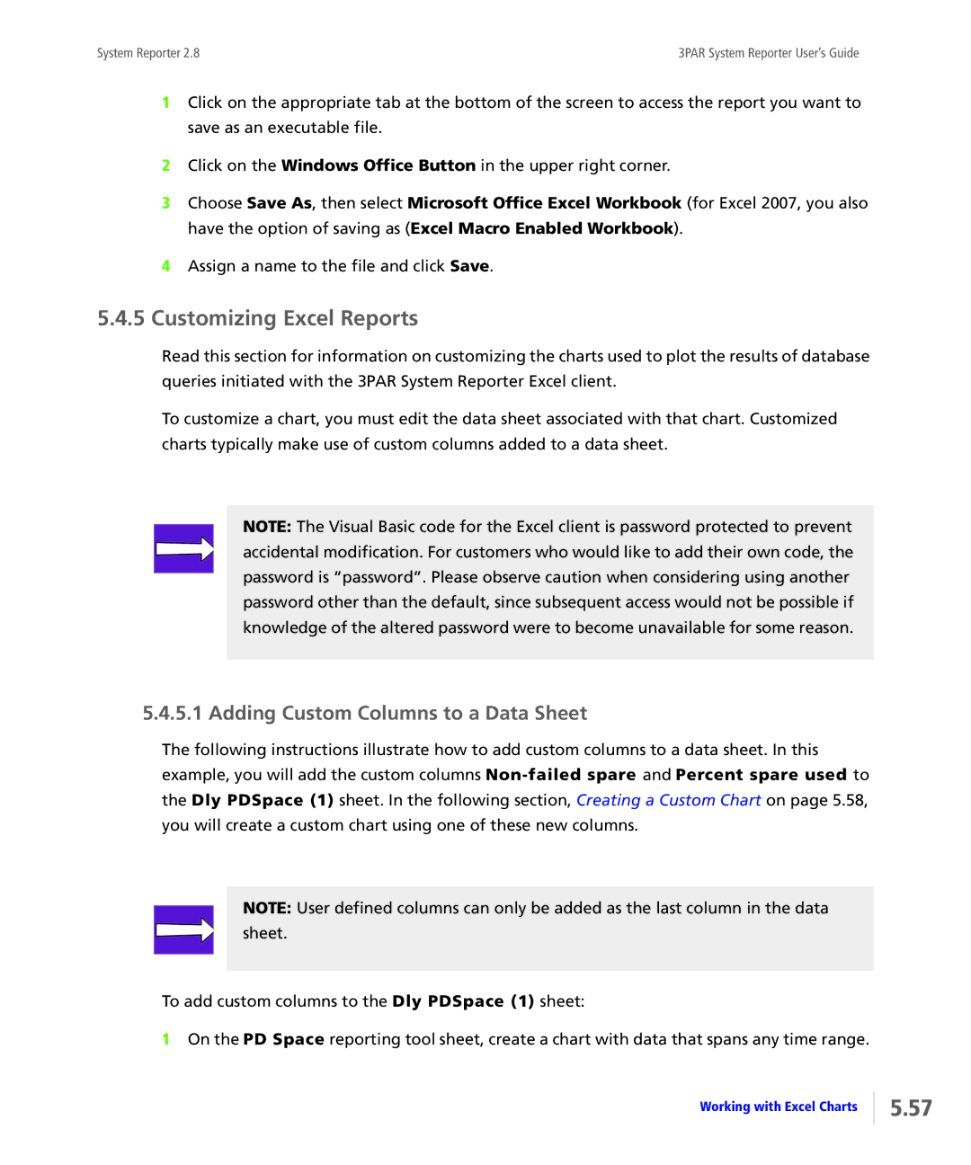 HP System Reporter Media Kit, System Reporter E-Media Kit Customizing Excel Reports, Adding Custom Columns to a Data Sheet 