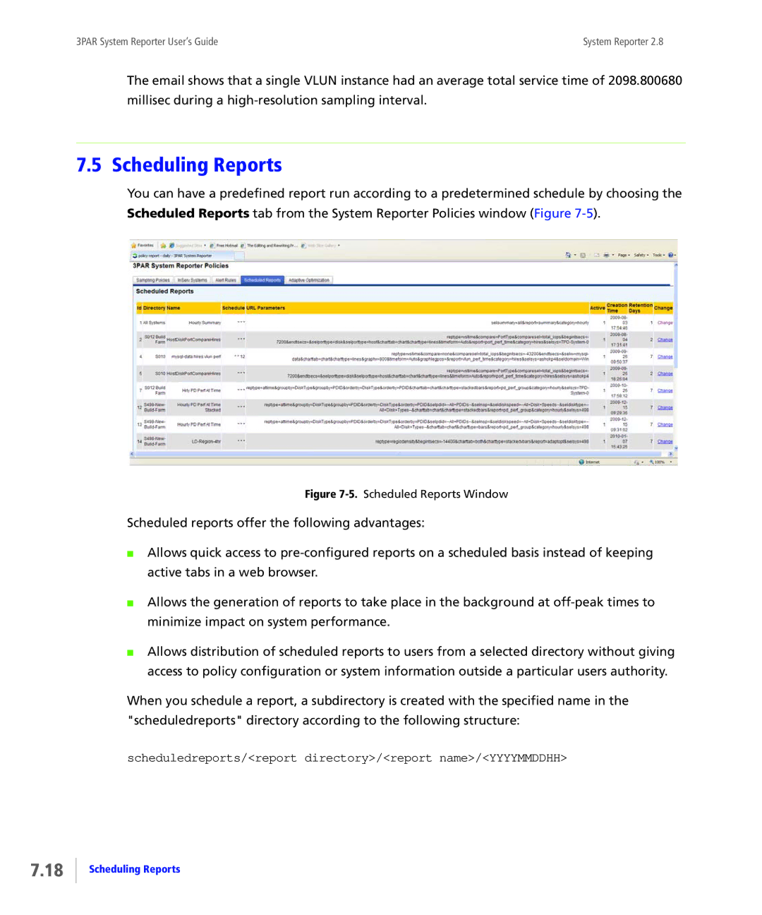 HP System Reporter E-Media Kit manual Scheduling Reports, Scheduledreports/report directory/report name/YYYYMMDDHH 