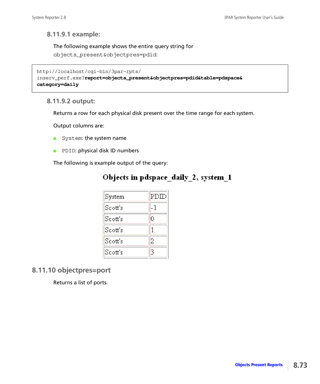 HP System Reporter Media Kit, System Reporter E-Media Kit manual Objectpres=port, Objectspresent&objectpres=pdid 