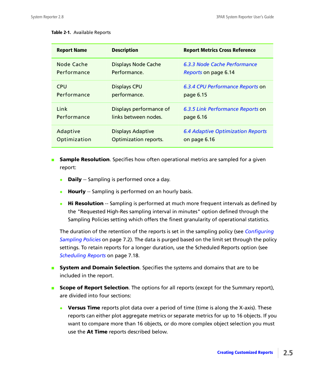 HP System Reporter Media Kit, System Reporter E-Media Kit manual Node Cache Performance 