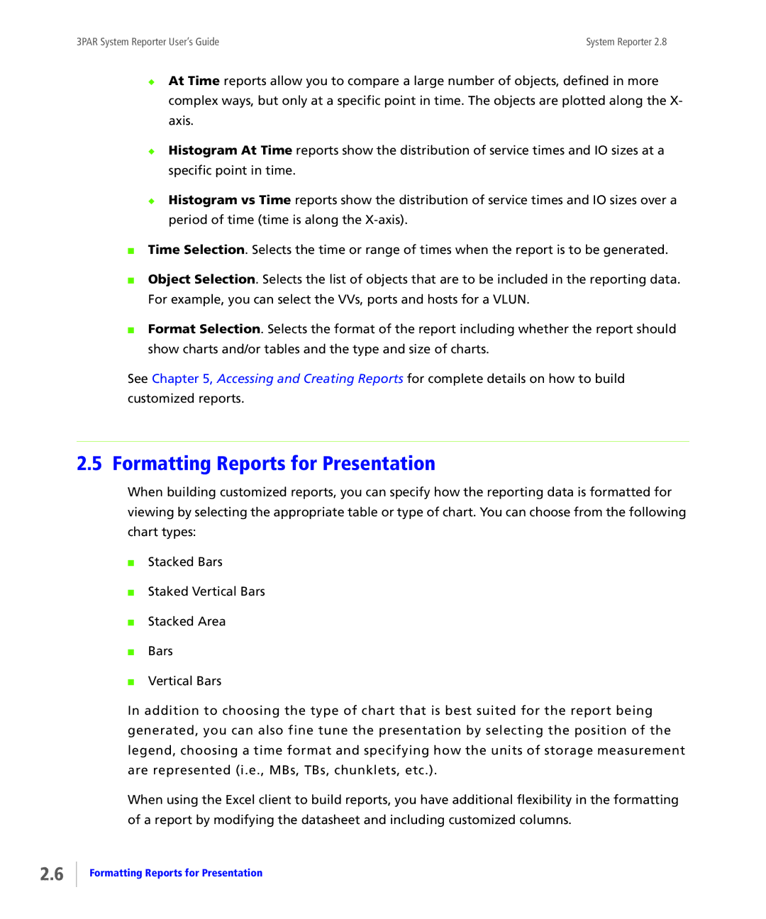 HP System Reporter E-Media Kit, System Reporter Media Kit manual Formatting Reports for Presentation 