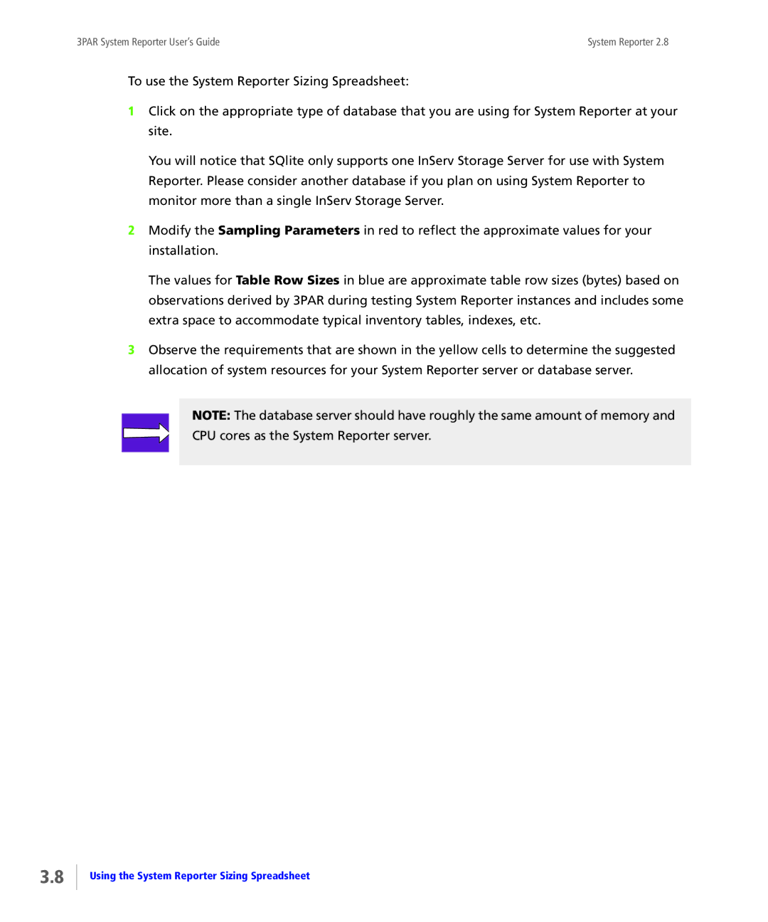 HP System Reporter E-Media Kit, System Reporter Media Kit manual Using the System Reporter Sizing Spreadsheet 