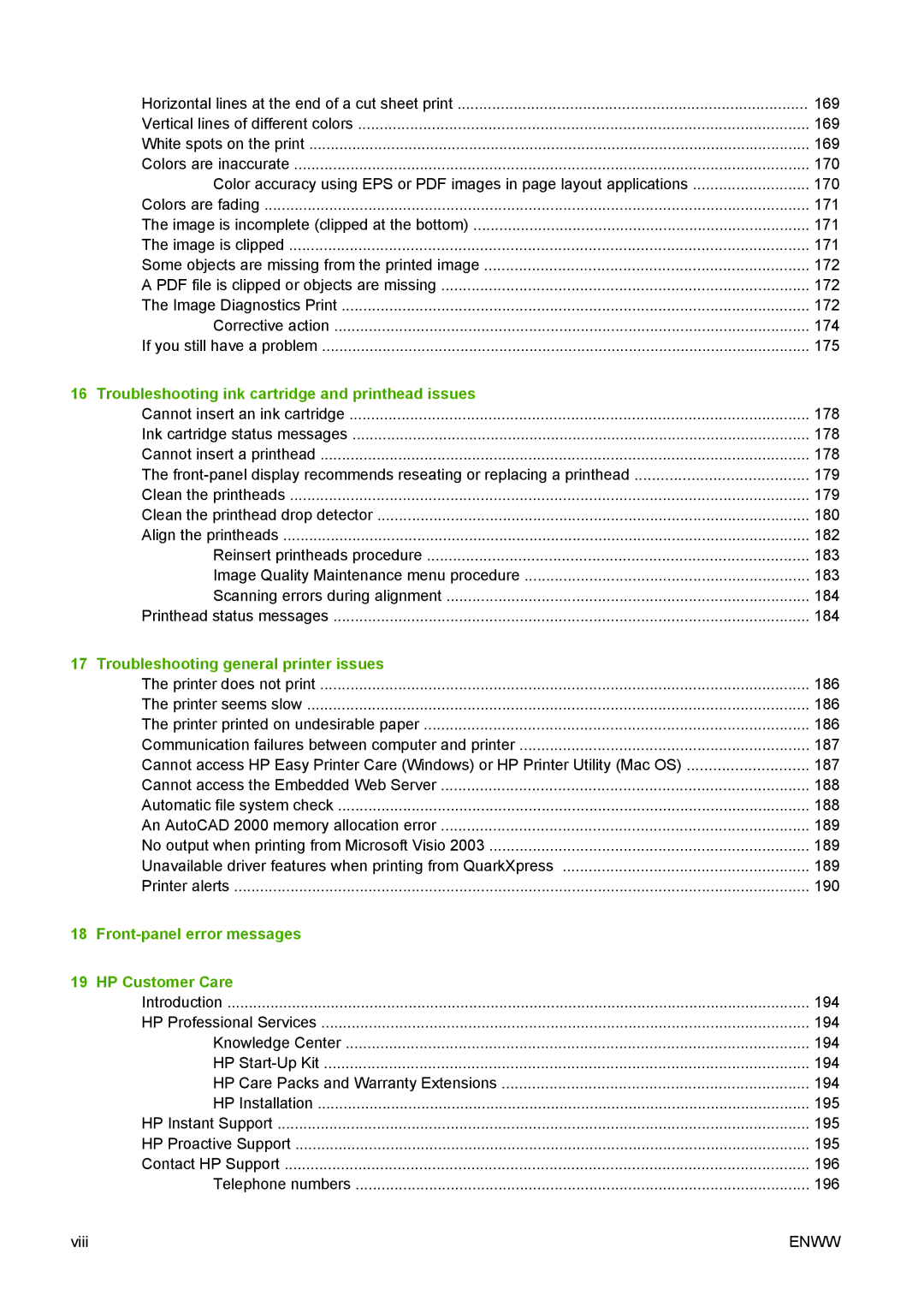 HP T1100 manual Troubleshooting ink cartridge and printhead issues 