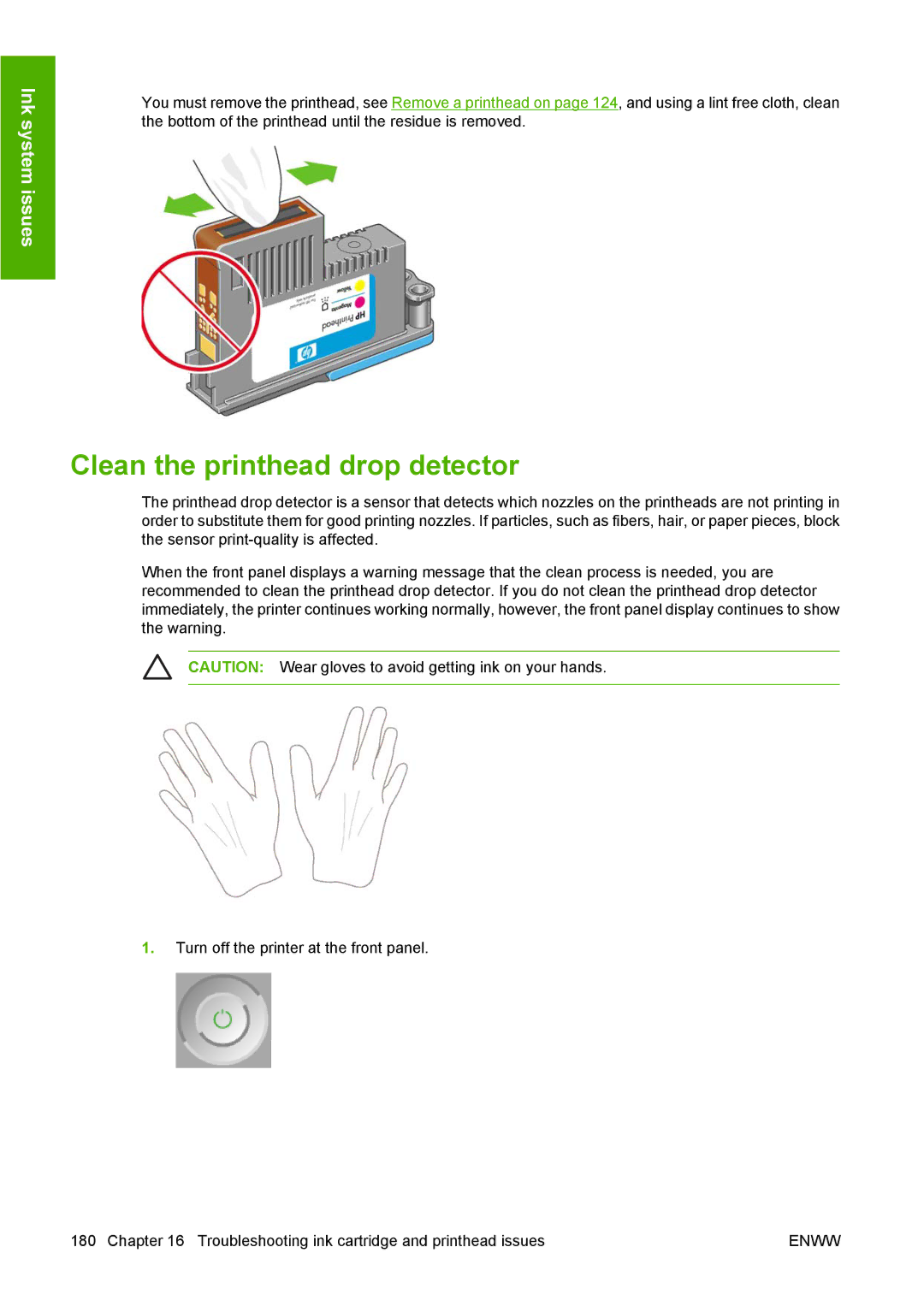 HP T1100 manual Clean the printhead drop detector 