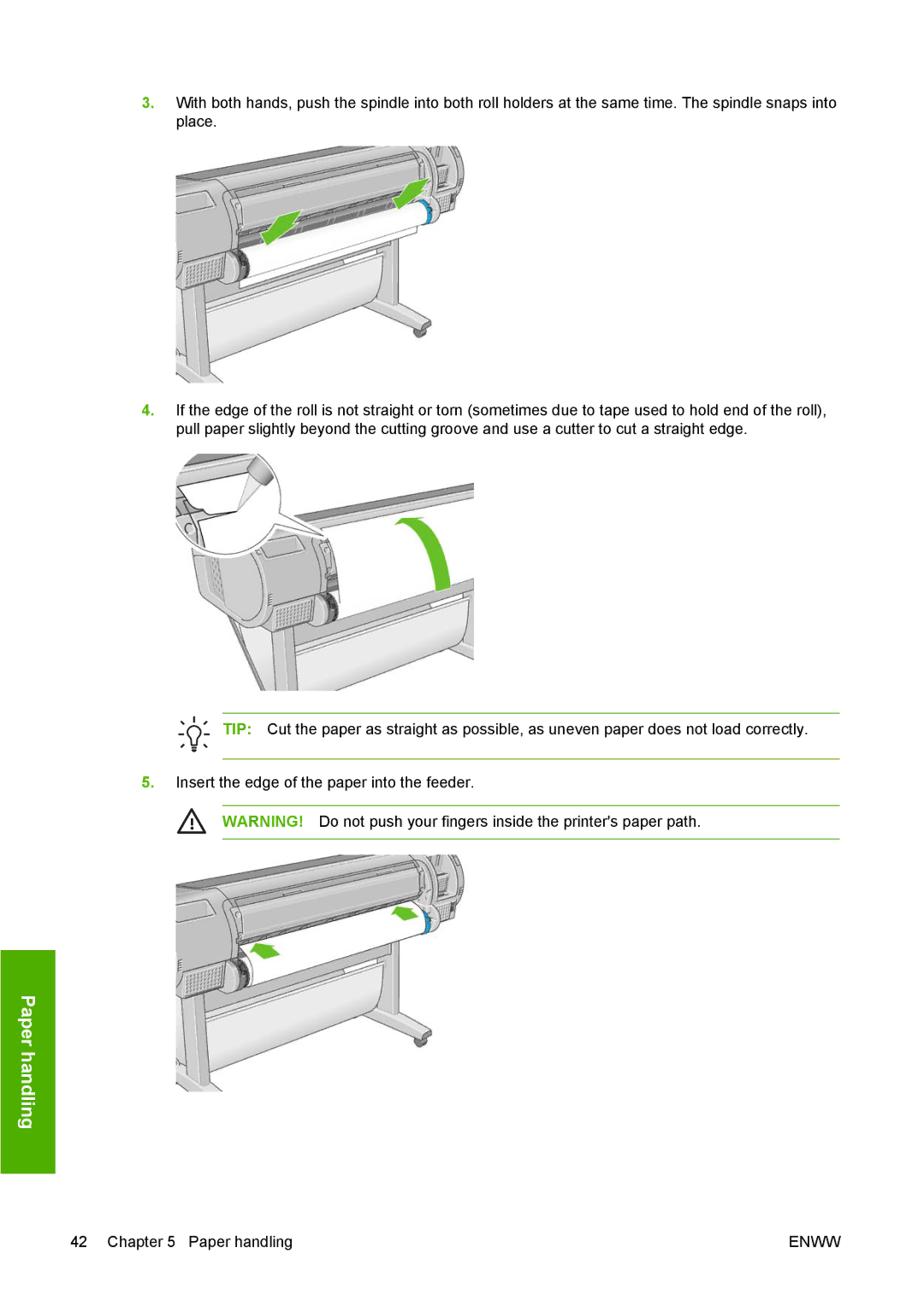 HP T1100 manual Paper handling 