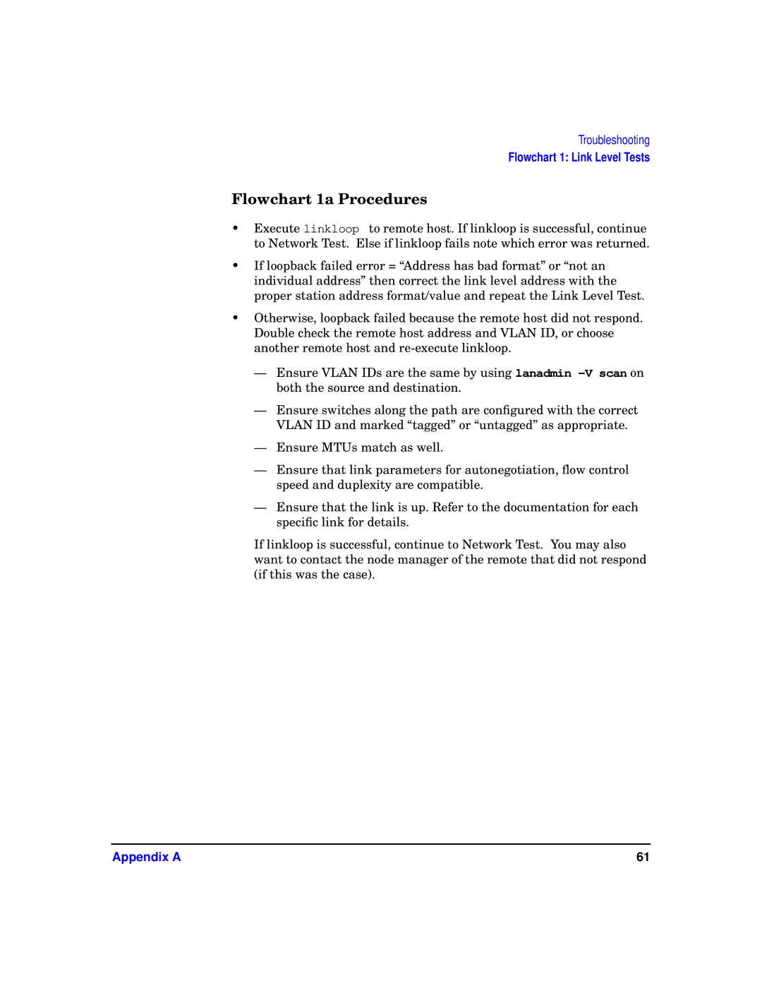 HP T1453-90001 manual Flowchart 1a Procedures 