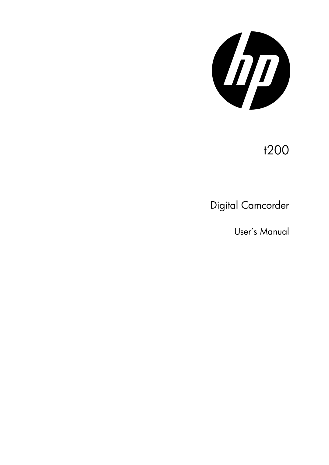 HP T200 manual 