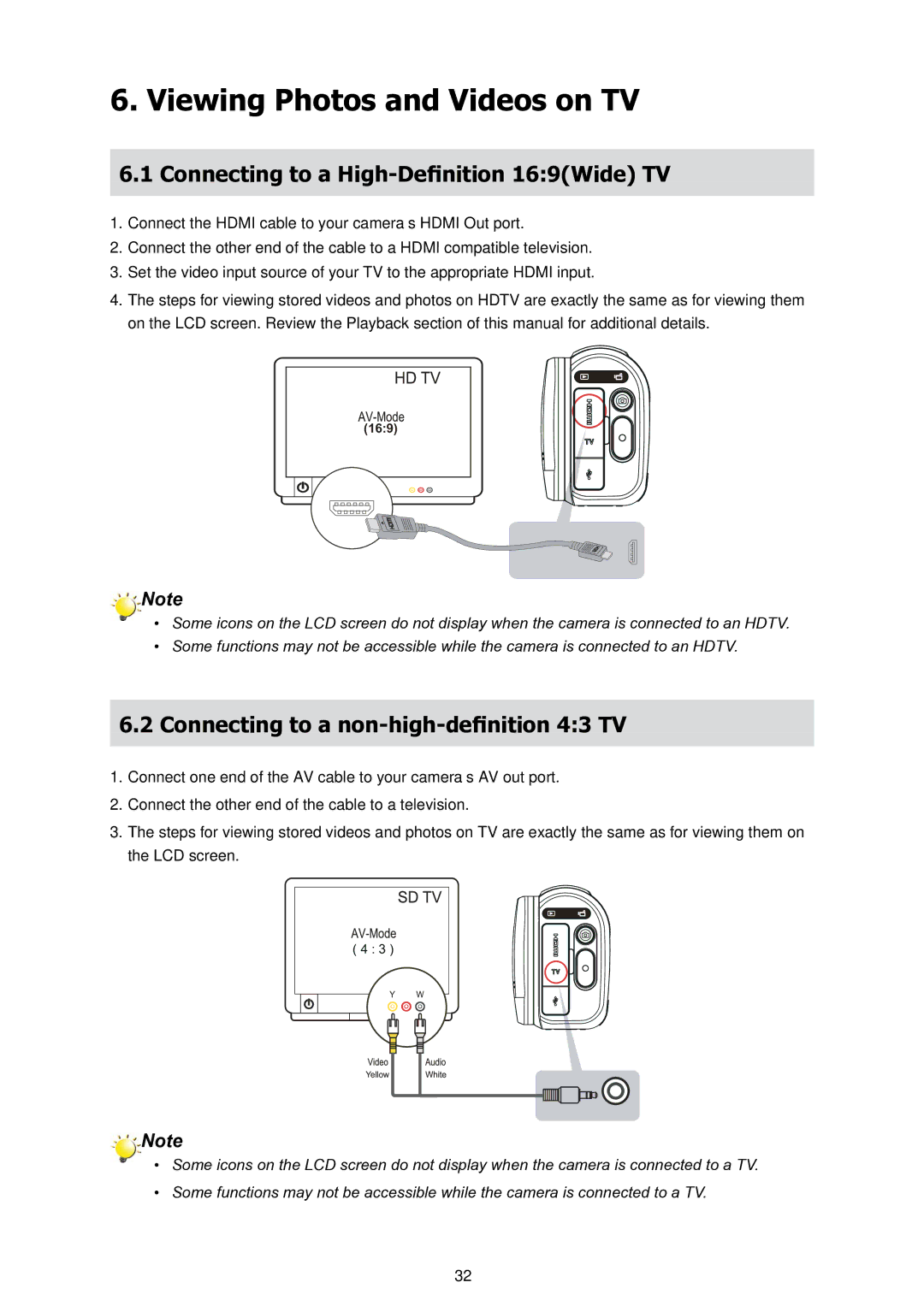 HP T200 manual Viewing Photos and Videos on TV, Connecting to a High-Definition 169Wide TV 